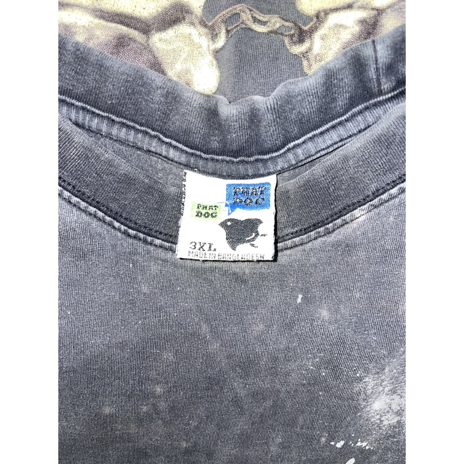 Vintage Phat Doc 100% Cotton Grey Graphic T-Shirt Mens 3XL Size US XXL / EU 58 / 5 - 7 Thumbnail