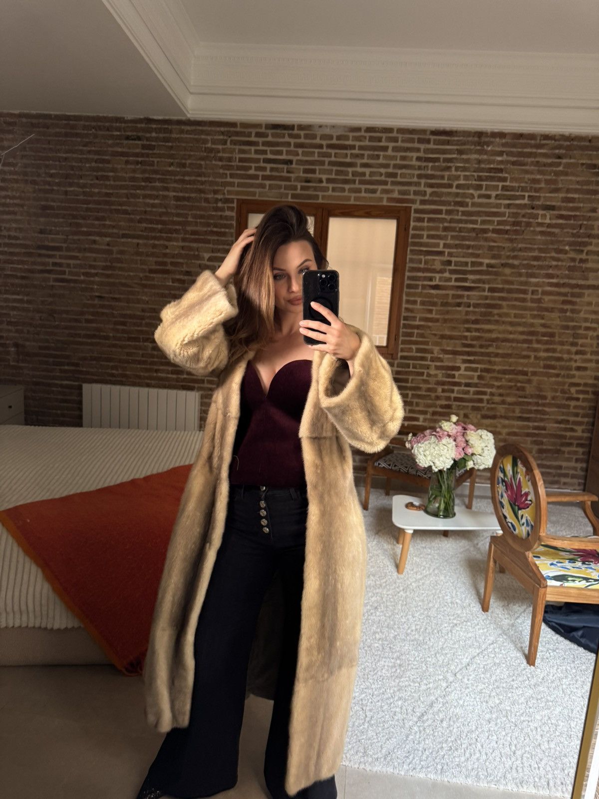 Other Vintage Mink Fur Coat Custom Made Size S / US 4 / IT 40 - 5 Thumbnail