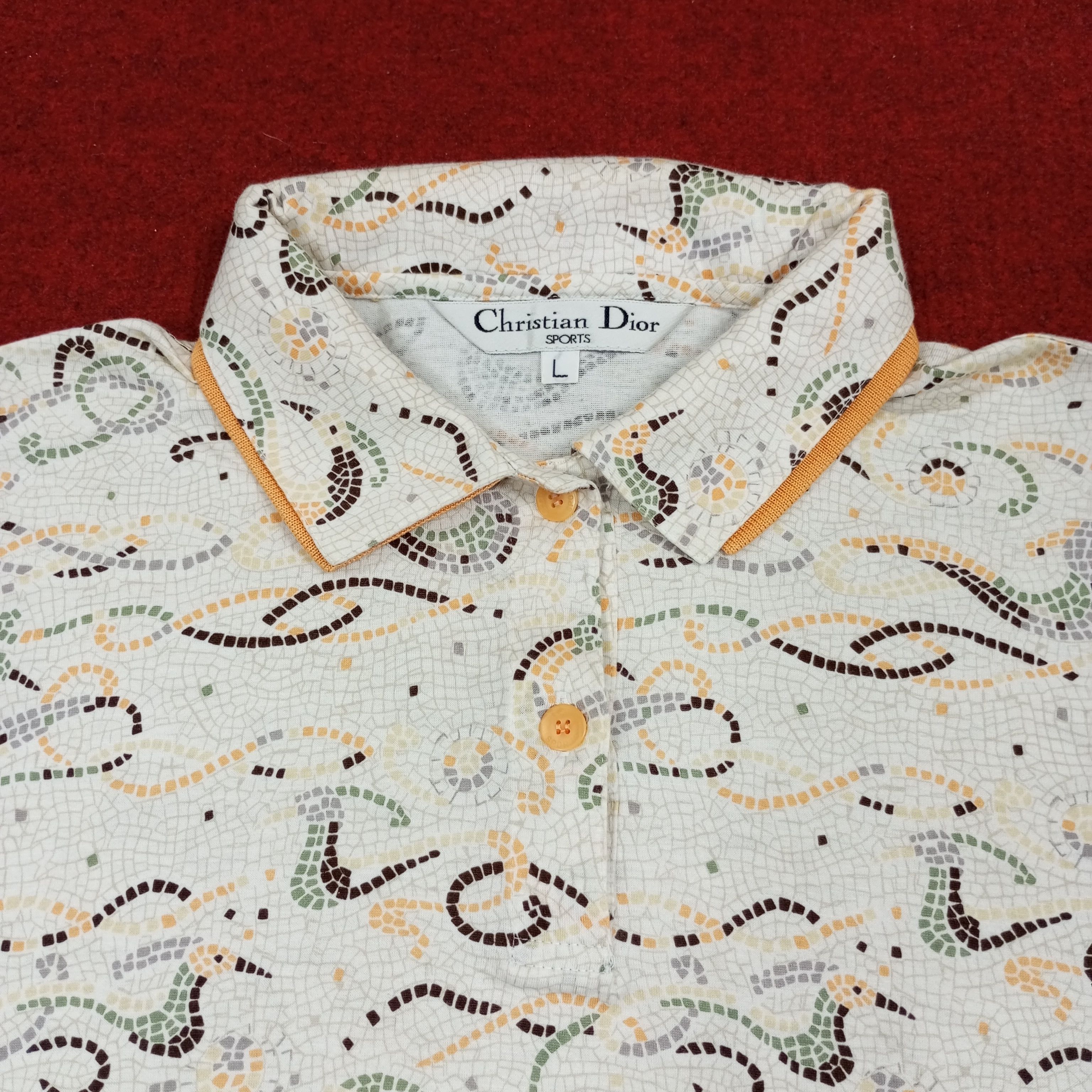 Christian Dior Monsieur × Vintage Christian Dior Sports Fashion Art Design Style Polos Size US M / EU 48-50 / 2 - 2 Thumbnail