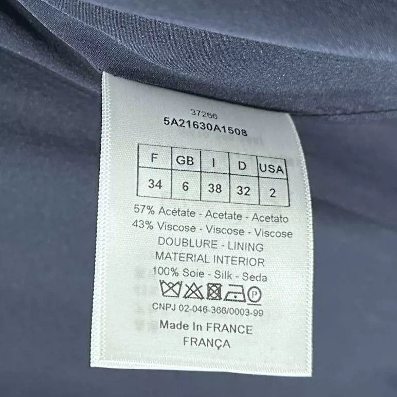 Dior Blue Sleeveless HalfZip Dress by Dior-2506 Size XS / US 0-2 / IT 36-38 - 4 Thumbnail