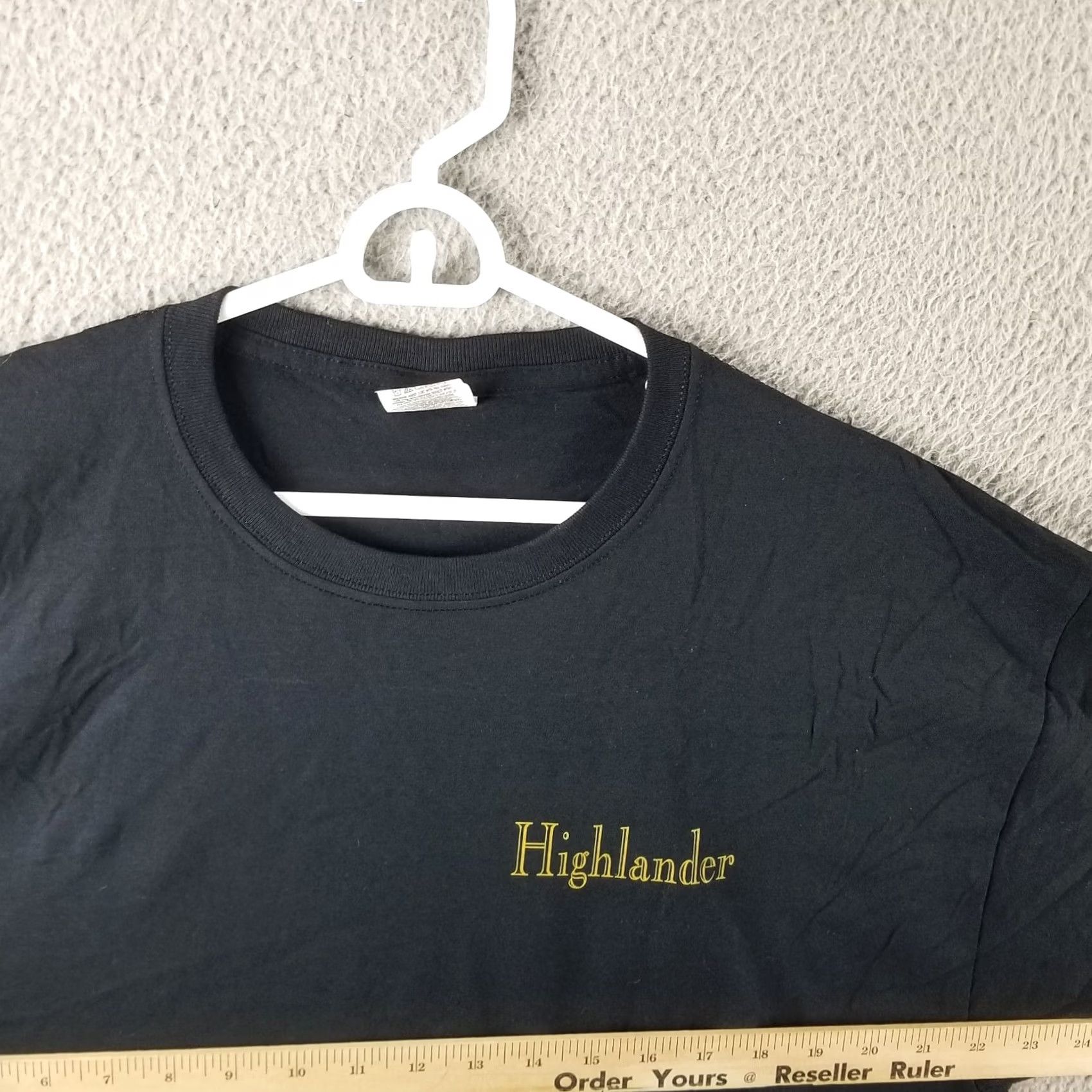 Vintage Vintage Highlander Shirt Men XL Black Tee Movie Promo Double-Sided Logo T-Shirt Mens Size US XL / EU 56 / 4 - 7 Thumbnail
