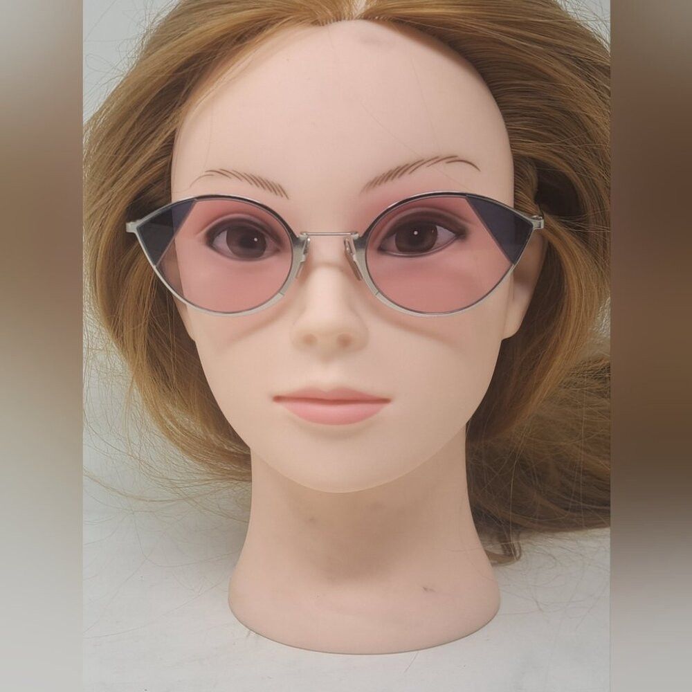 Fendi NEW Fendi Women's Sunglasses Cut Eye Rose Silver Cat Eye FF Size ONE SIZE - 4 Thumbnail