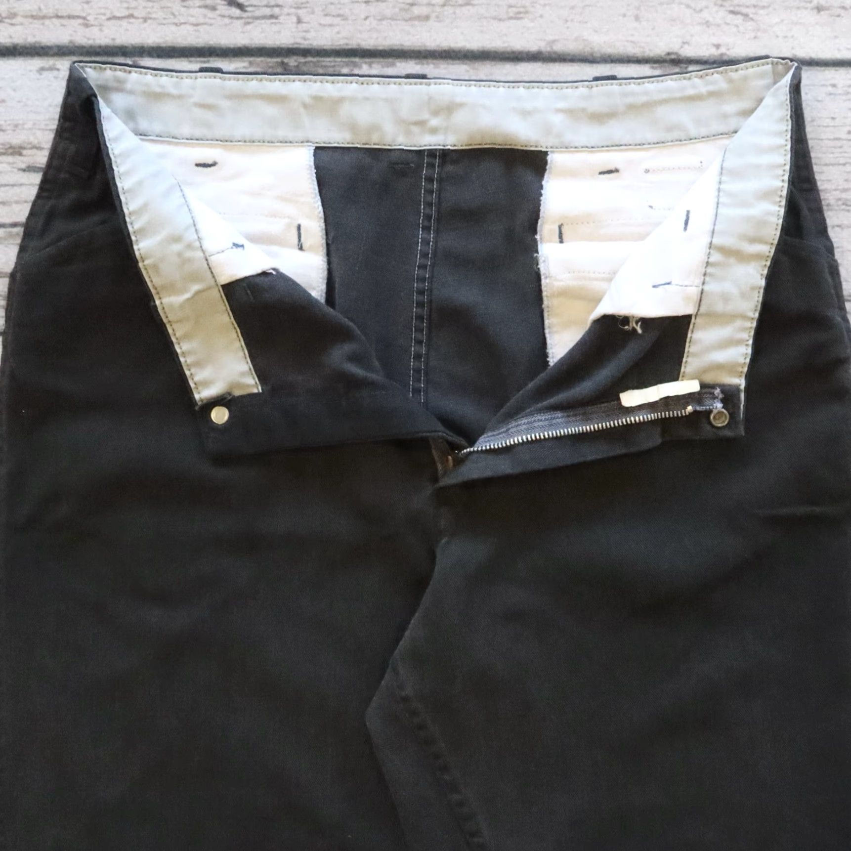 Ben Davis VINTAGE Ben Davis Black Work Pants Union Made in USA Yellow Tag, Size 34, Cotton Blend, Pants, Men’s? Size US 34 / EU 50 - 5 Thumbnail