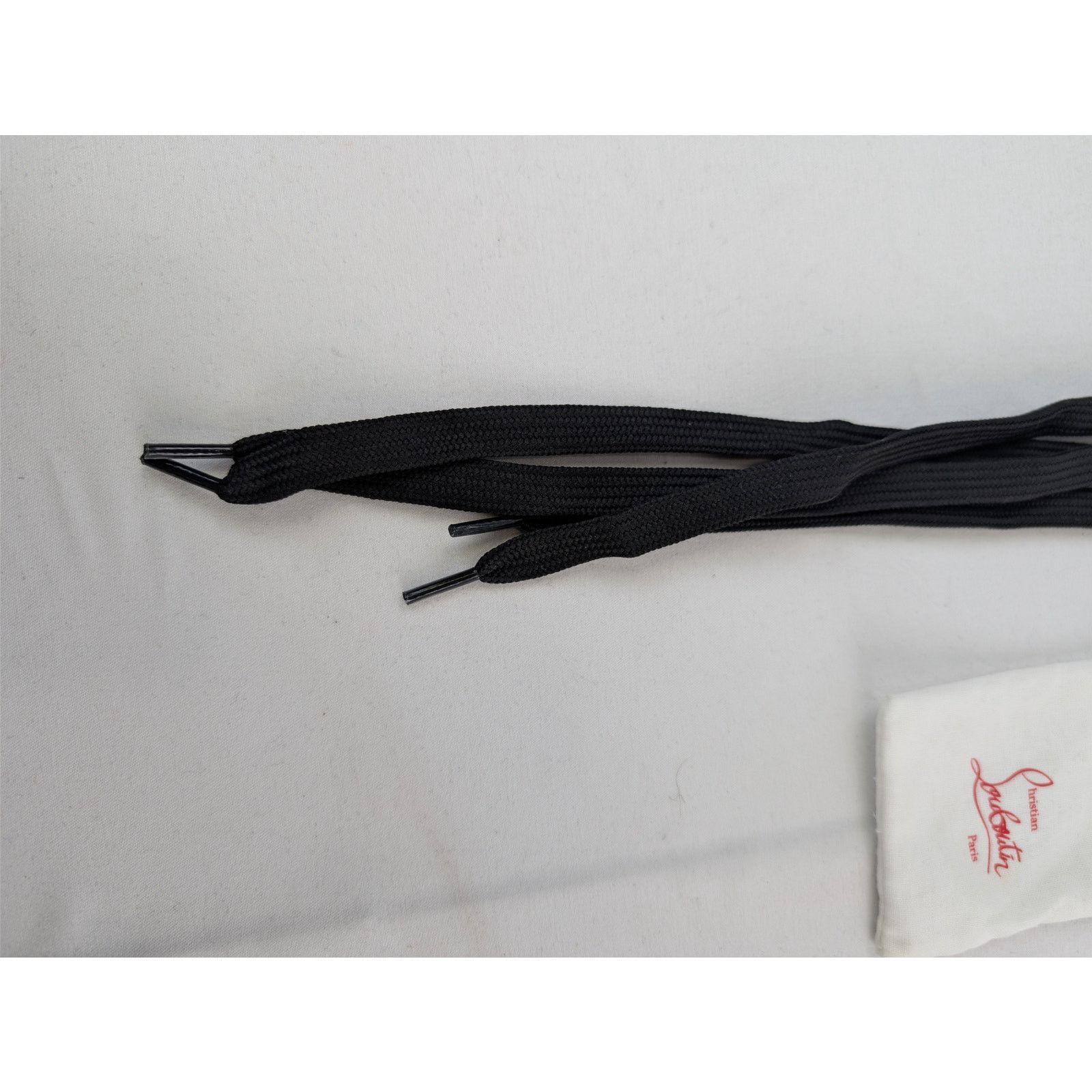 Christian Louboutin o1rshd1 Size: OS / Thick Waxy Cotton Laces in Black Size ONE SIZE - 4 Thumbnail