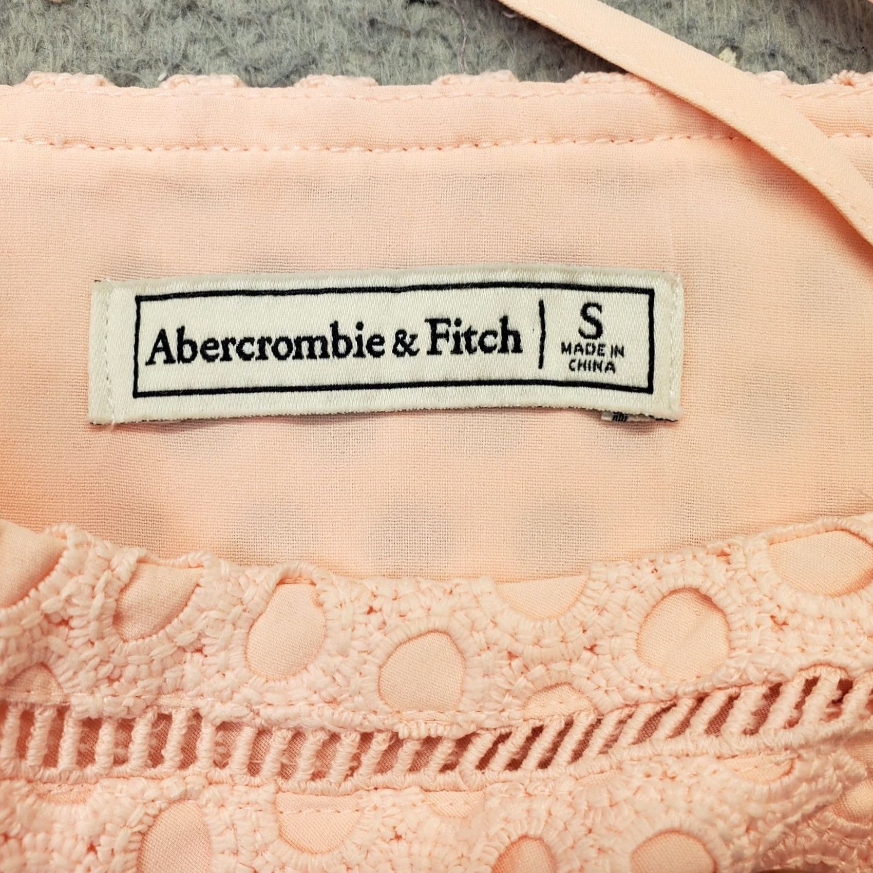 Abercrombie & Fitch Abercrombie & Fitch Dress Womens S Pink Eyelet Lined Coquette Adjustable Strap Size S / US 4 / IT 40 - 3 Thumbnail