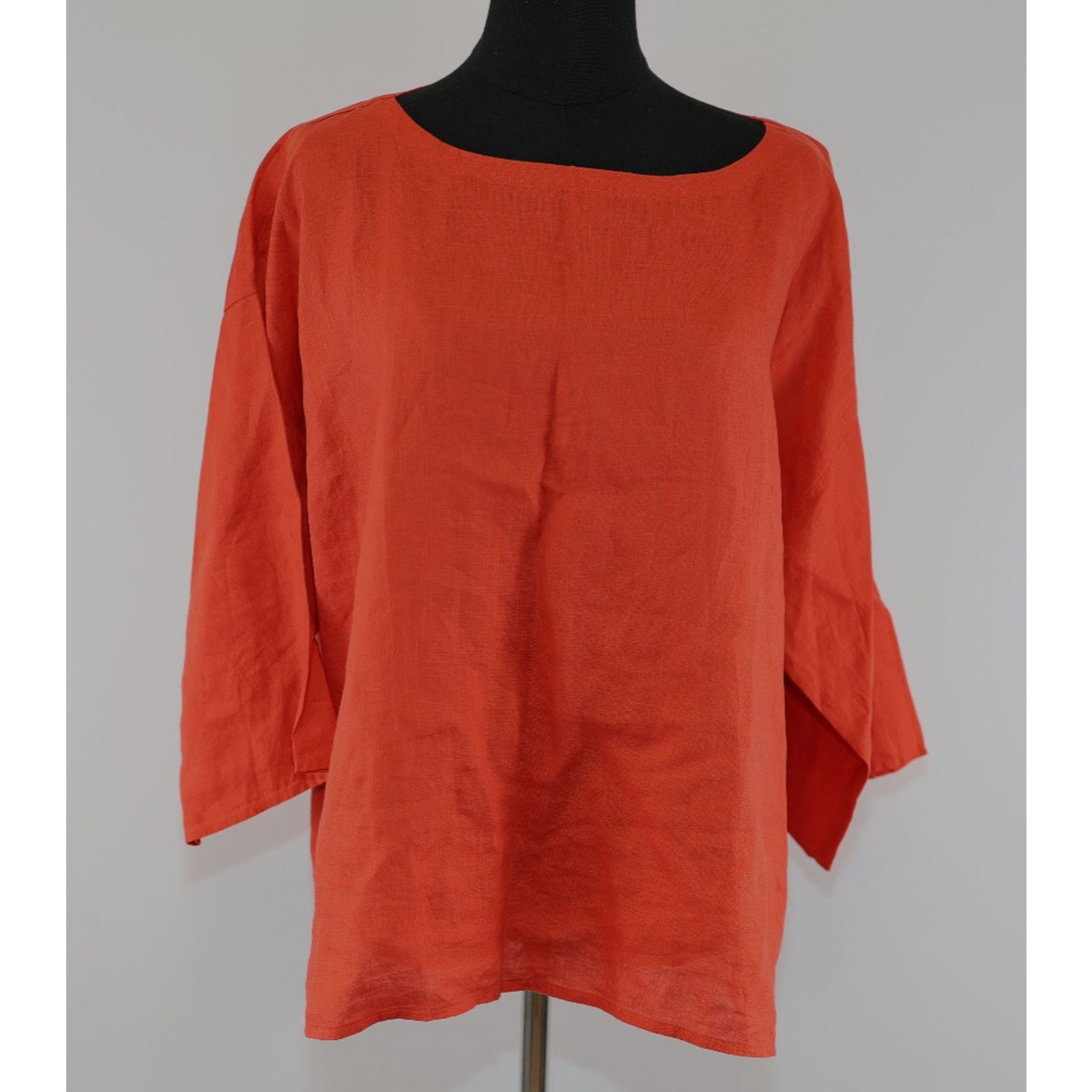 Eileen Fisher NWoT EILEEN FISHER Organic Handkerchief Linen Box-Top Sz L Size L / US 10 / IT 46 - 1 Thumbnail