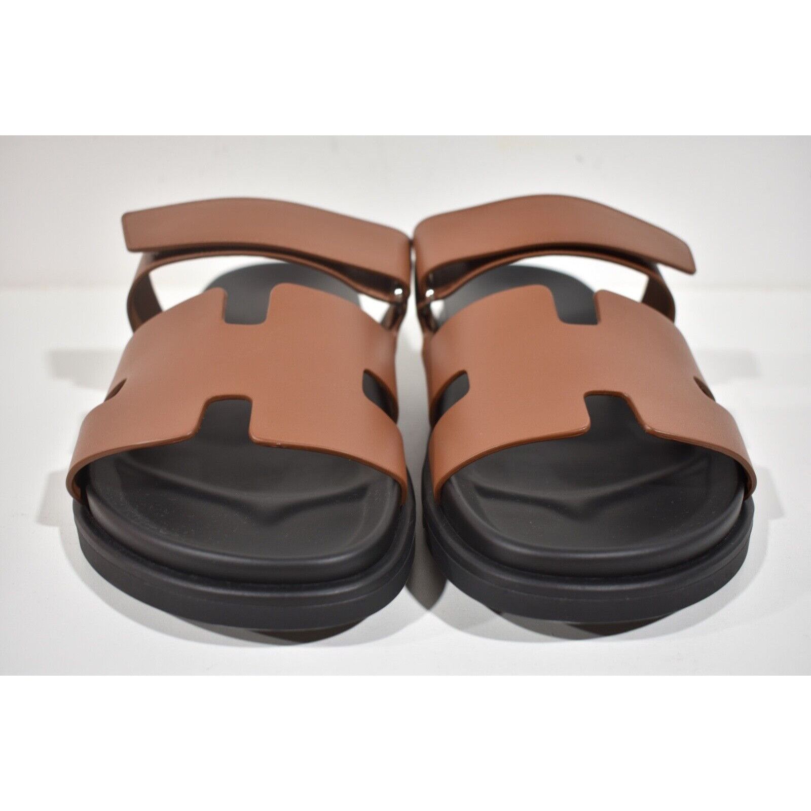 Hermes Hermes Chypre Sandal Mens Leather Slide Slip On Flat 44 11 Size US 11 / EU 44 - 5 Thumbnail