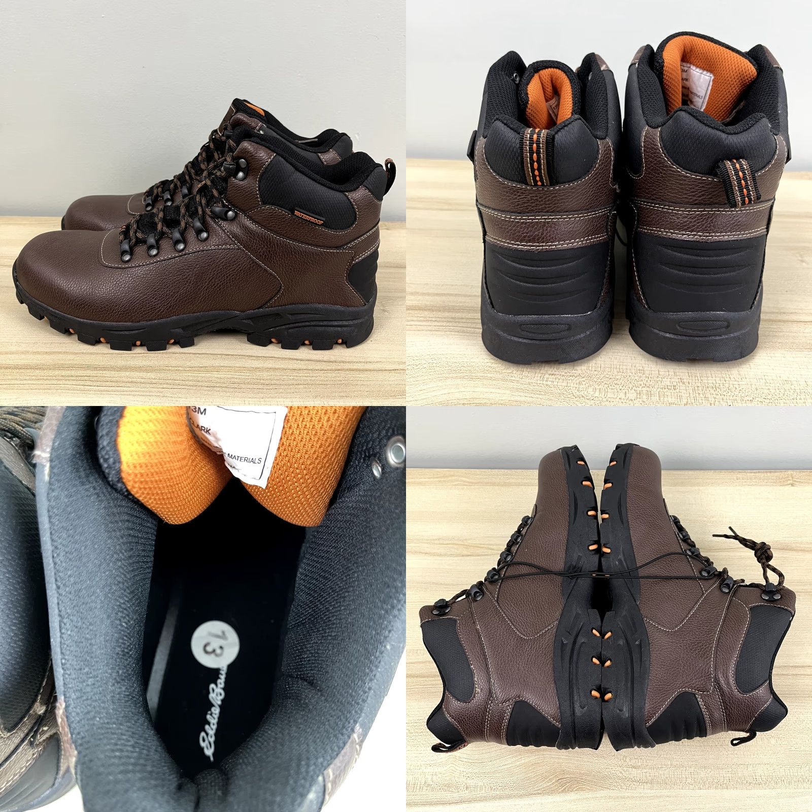Eddie Bauer Eddie Bauer Clark Waterproof Hiking Boot Men Size 13 Brown Workwear Winter Fall Size US 13 / EU 46 - 8 Thumbnail