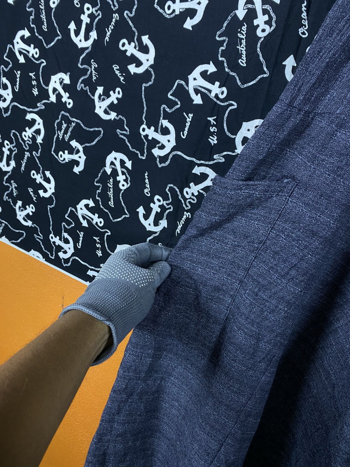 Japanese Brand Charcoal Grey Cotton Harem Pants Relaxed Drop-Crotch Elastic Size US 28 / EU 44 - 8 Thumbnail
