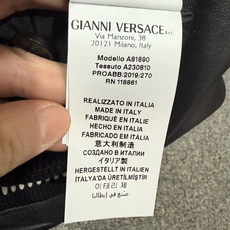 Versace Versace The main line is a black lambskin leather jacket Size US M / EU 48-50 / 2 - 4 Thumbnail
