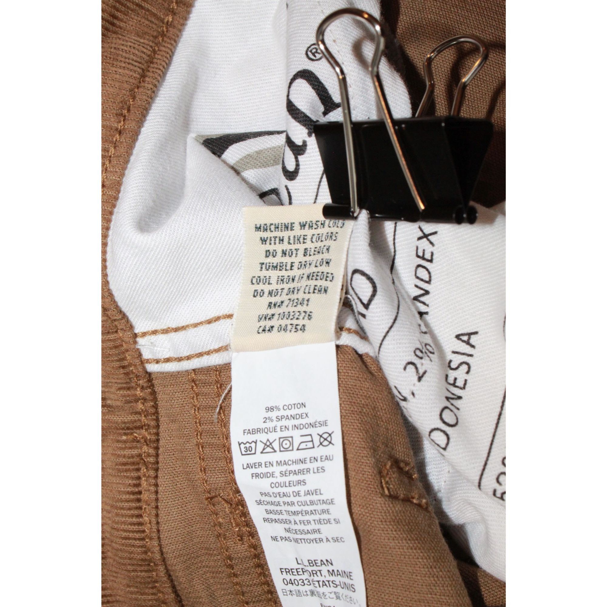 L.L. Bean LL Bean BeanFlex Corduroy Pants Five Pocket Straight Leg Size US 31 - 9 Thumbnail
