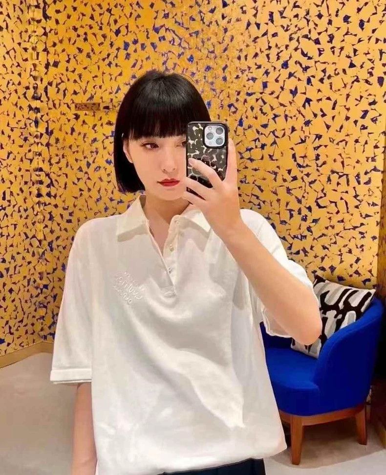 Louis Vuitton Louis Vuitton White feidong pearl polo short sleeve Size US L / EU 52-54 / 3 - 7 Thumbnail