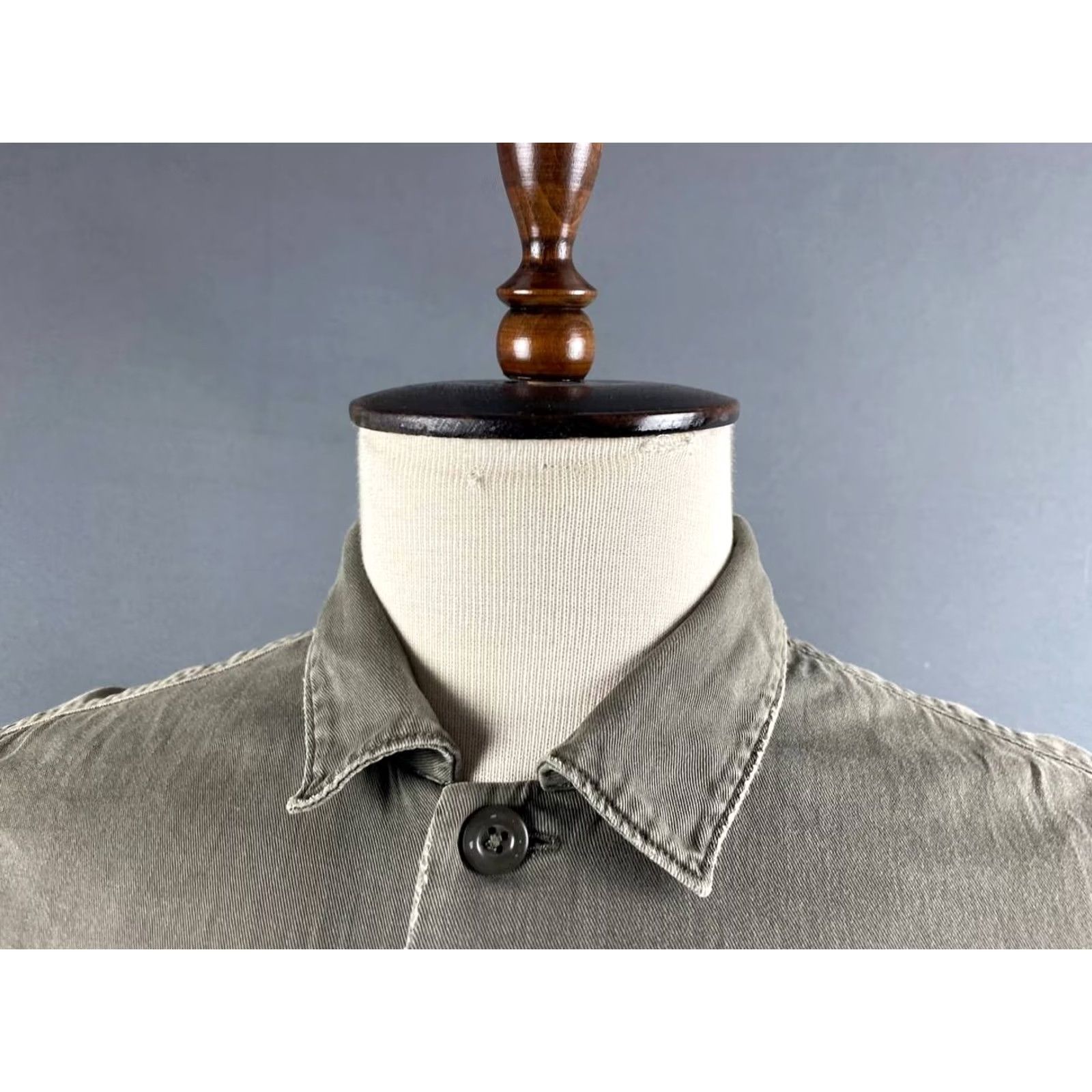 Allsaints Allsaints Mens Size S Gray Denim Cotton Long Sleeve Military Trucker Jacket Size US S / EU 44-46 / 1 - 4 Thumbnail