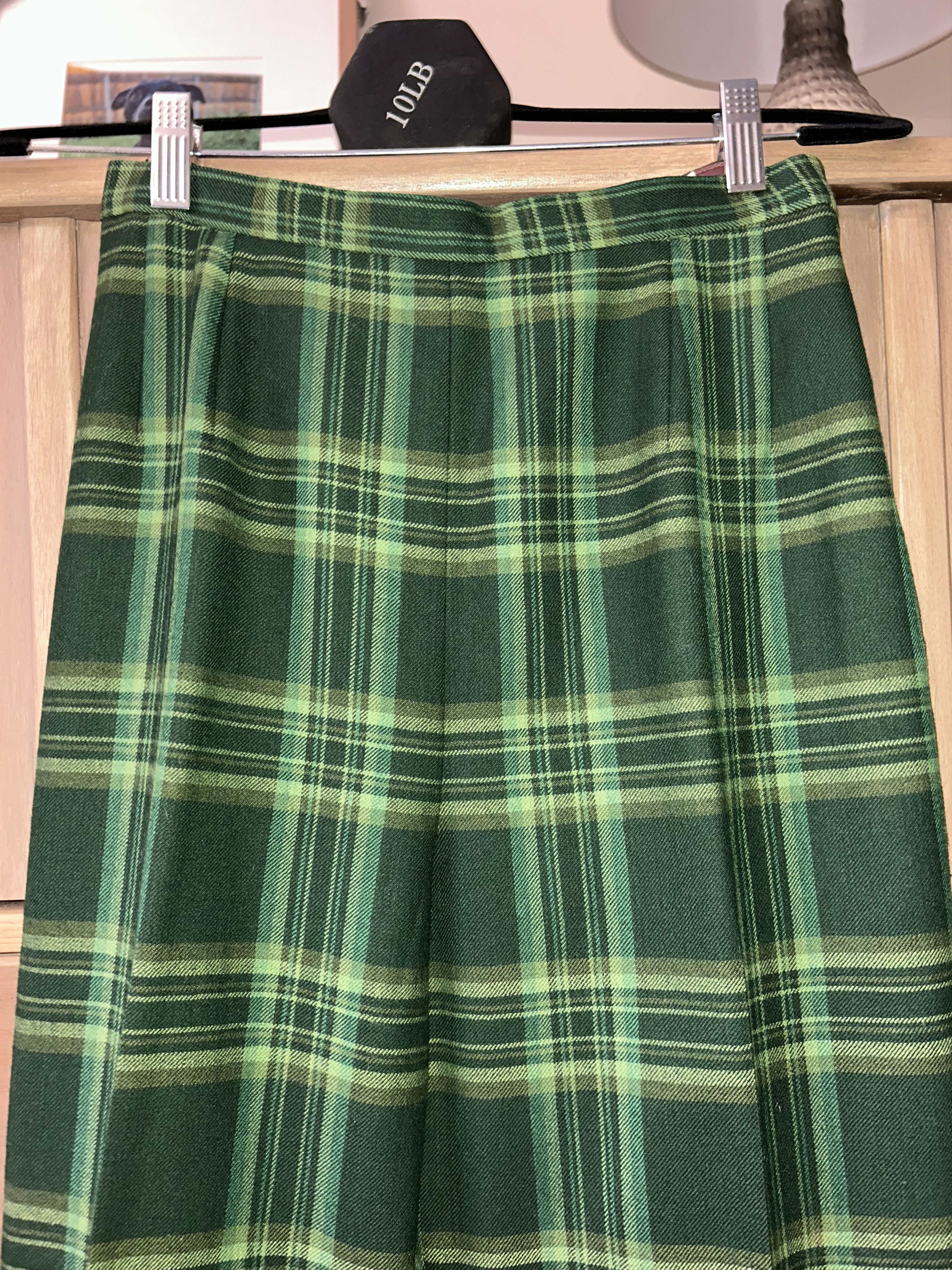 Highland VTG Wide Leg Trousers 100% Virgin Worsted Wool Size 27" / US 4 / IT 40 - 4 Thumbnail