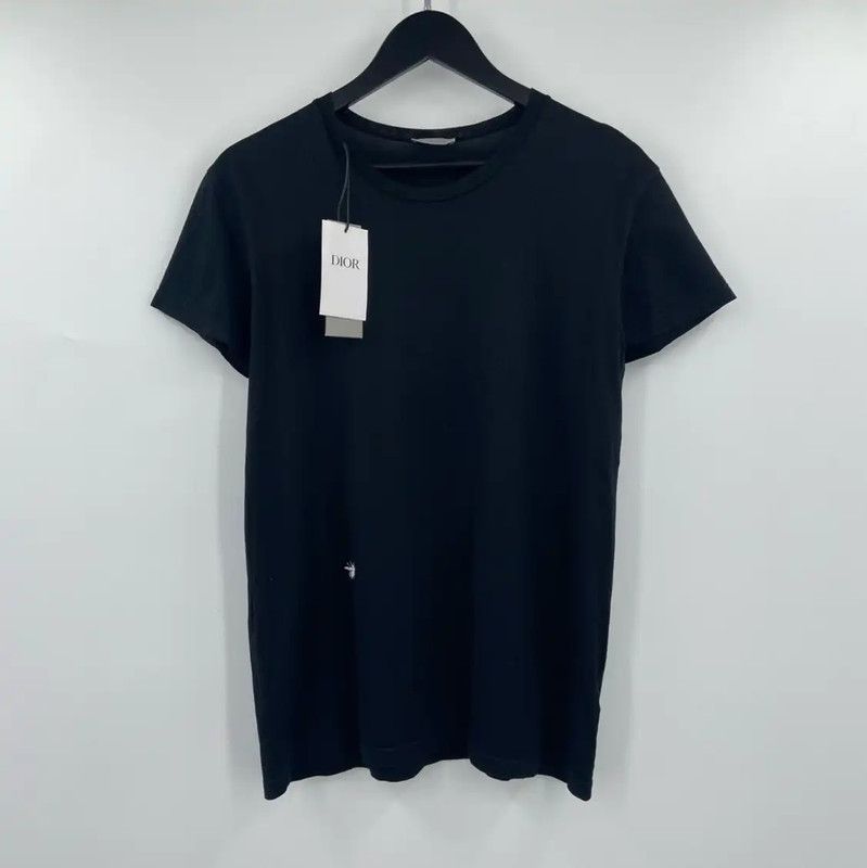 Dior Dior Black Cotton Short Sleeve T-Shirt 0089 Size S / US 4 / IT 40 - 1 Thumbnail