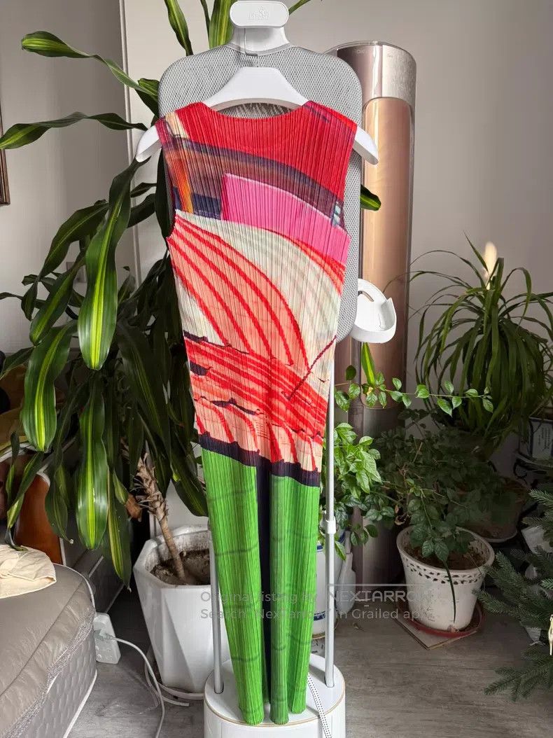 Issey Miyake Issey Miyake Color Block Dress Size L / US 10 / IT 46 - 3 Thumbnail
