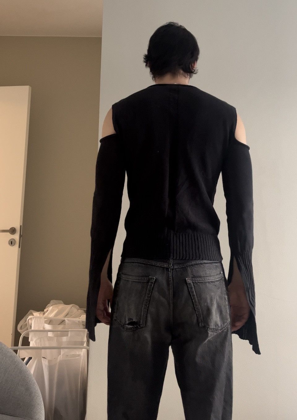 Rick Owens Rick Owens SS22 Fogachine Cape Sleeve Sweater Size US M / EU 48-50 / 2 - 10 Thumbnail
