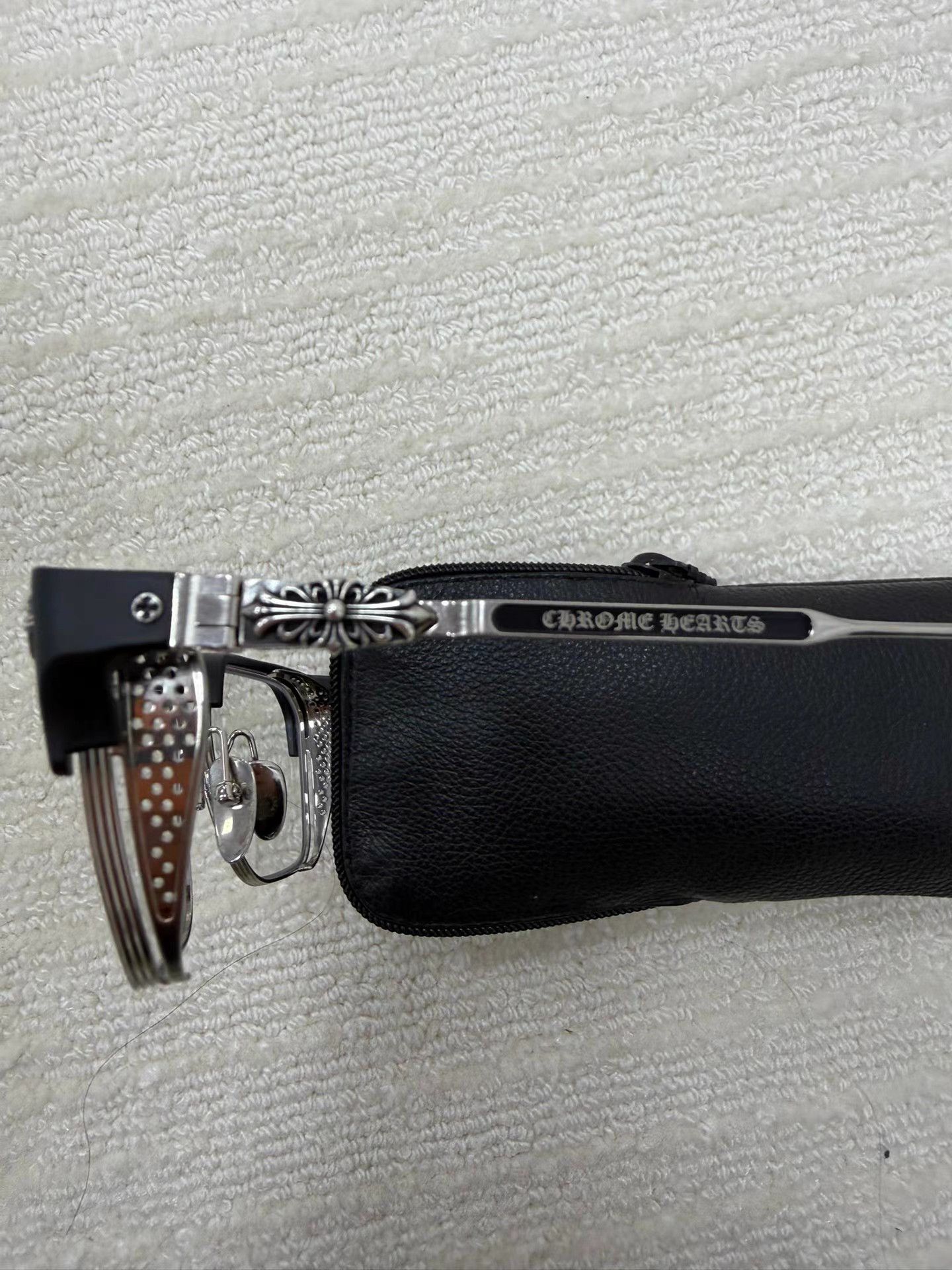 Chrome Hearts Chrome Hearts Cross Silver Frame Glasses K2 Size ONE SIZE - 5 Thumbnail