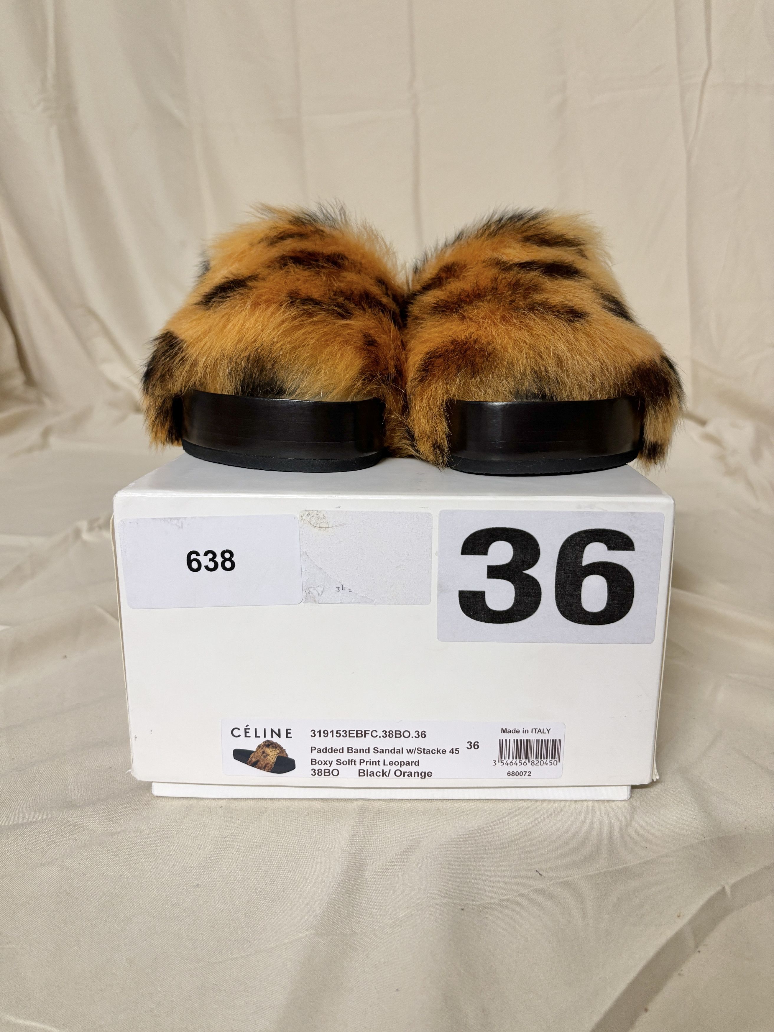 Celine Celine Furry Slides by Phoebe Philo - NIB, sz 36 Size US 6 / IT 36 - 4 Thumbnail