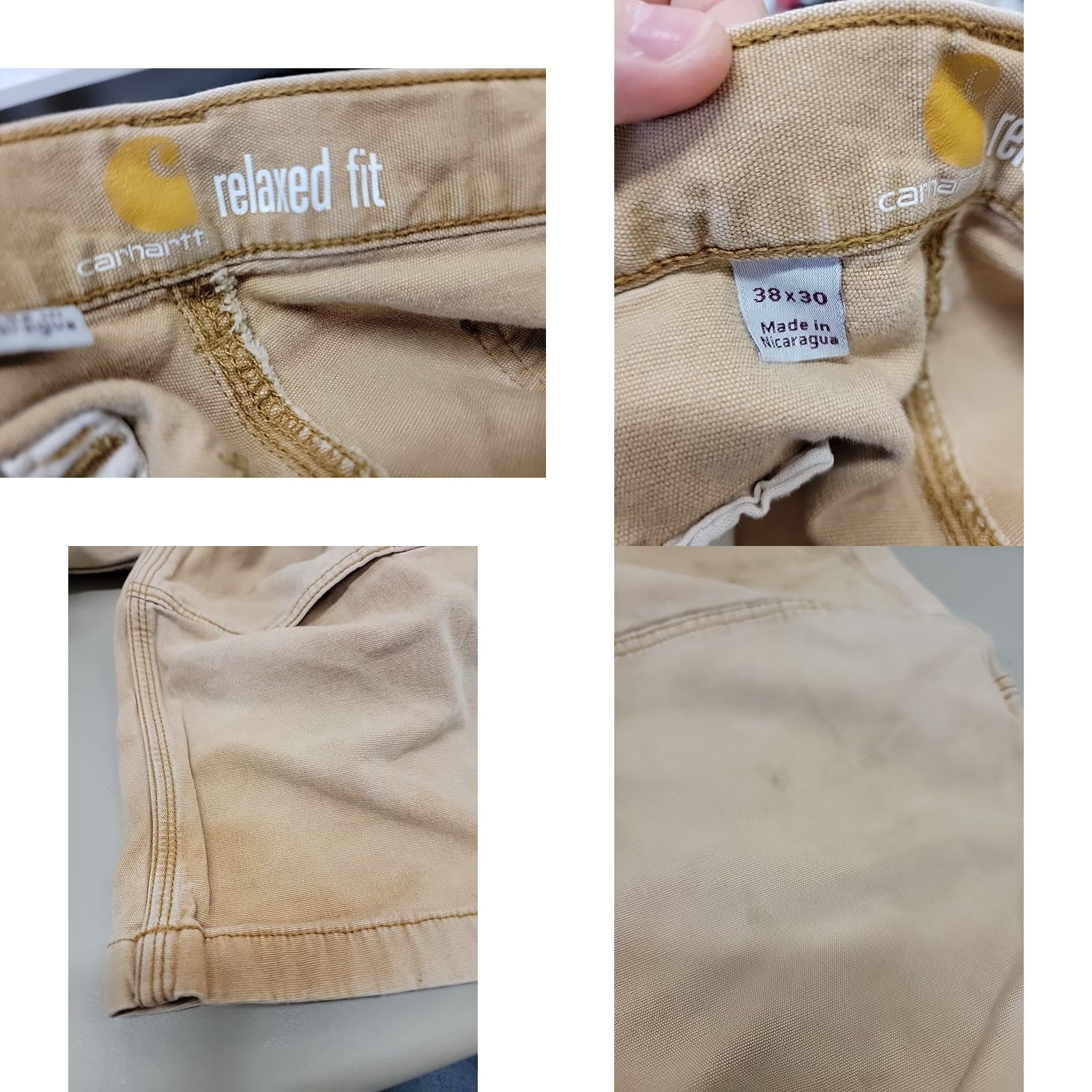 Carhartt Carhartt Pants Mens 38x30 Relaxed Fit Brown 5-Pocket Double Knee Workwear Casual Pants Size US 38 / EU 54 - 10 Thumbnail