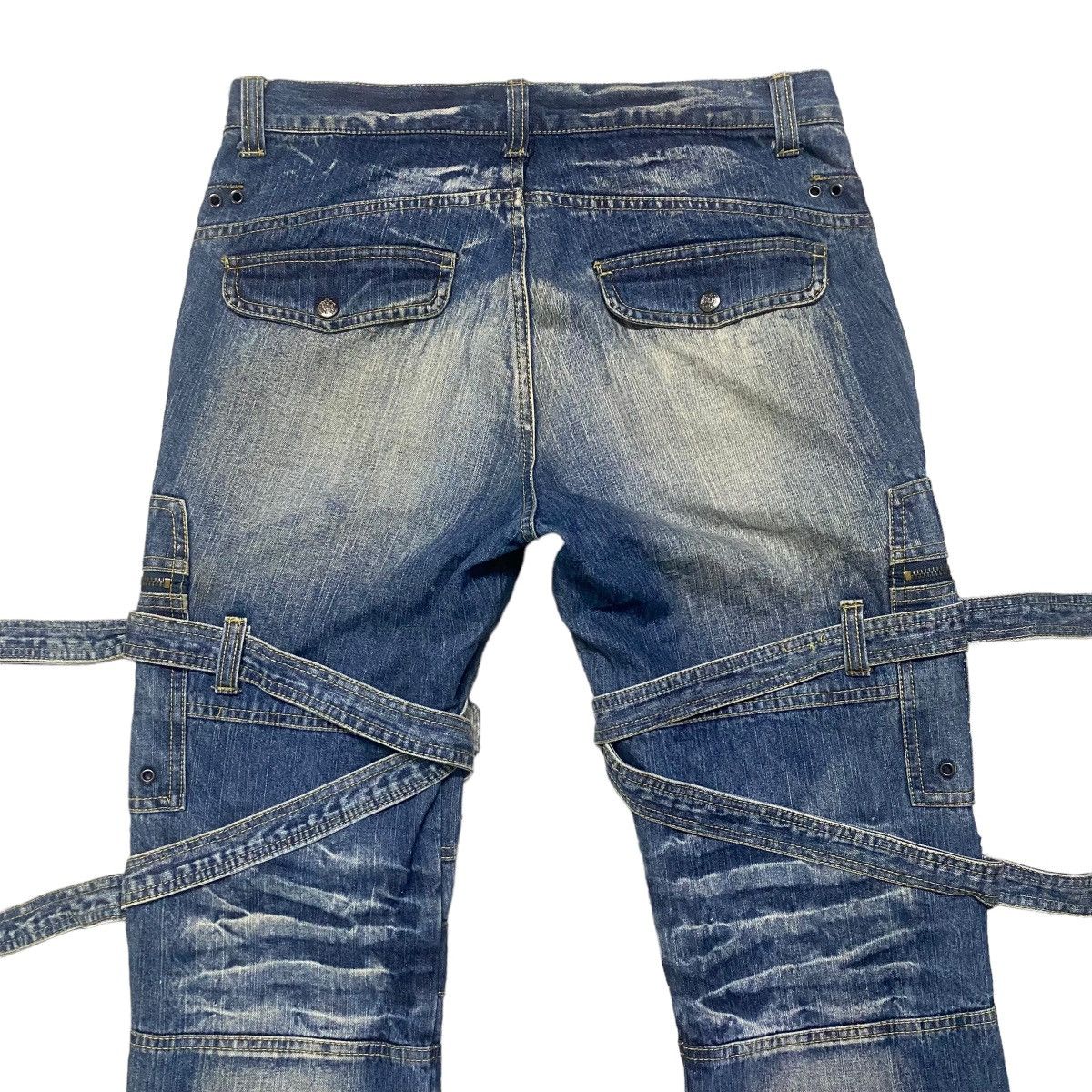 Japanese Brand Japanese Brand TOPISM Denim Bondage Raver Pants Size US 32 / EU 48 - 8 Thumbnail