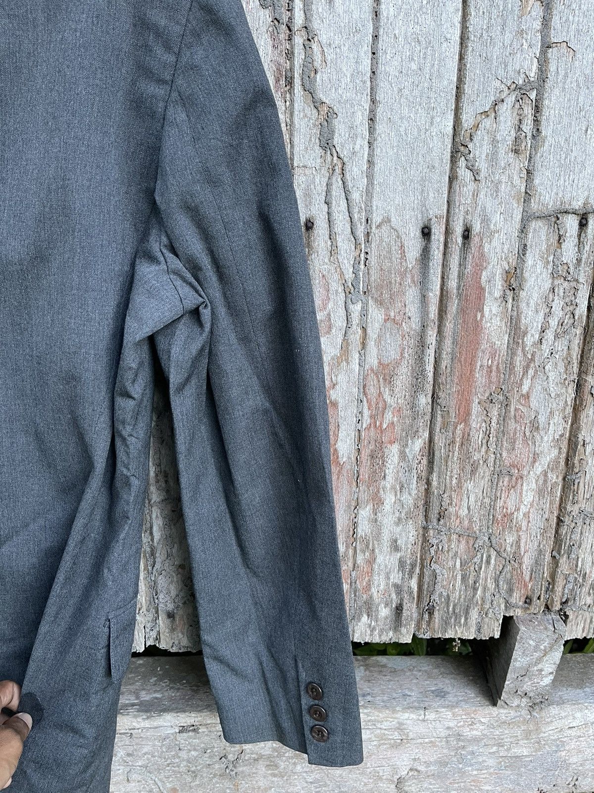 Jean Paul Gaultier Jean Paul Gaultier Homme Charcoal Wool DoubleBreasted Blazer Size 50S - 14 Thumbnail