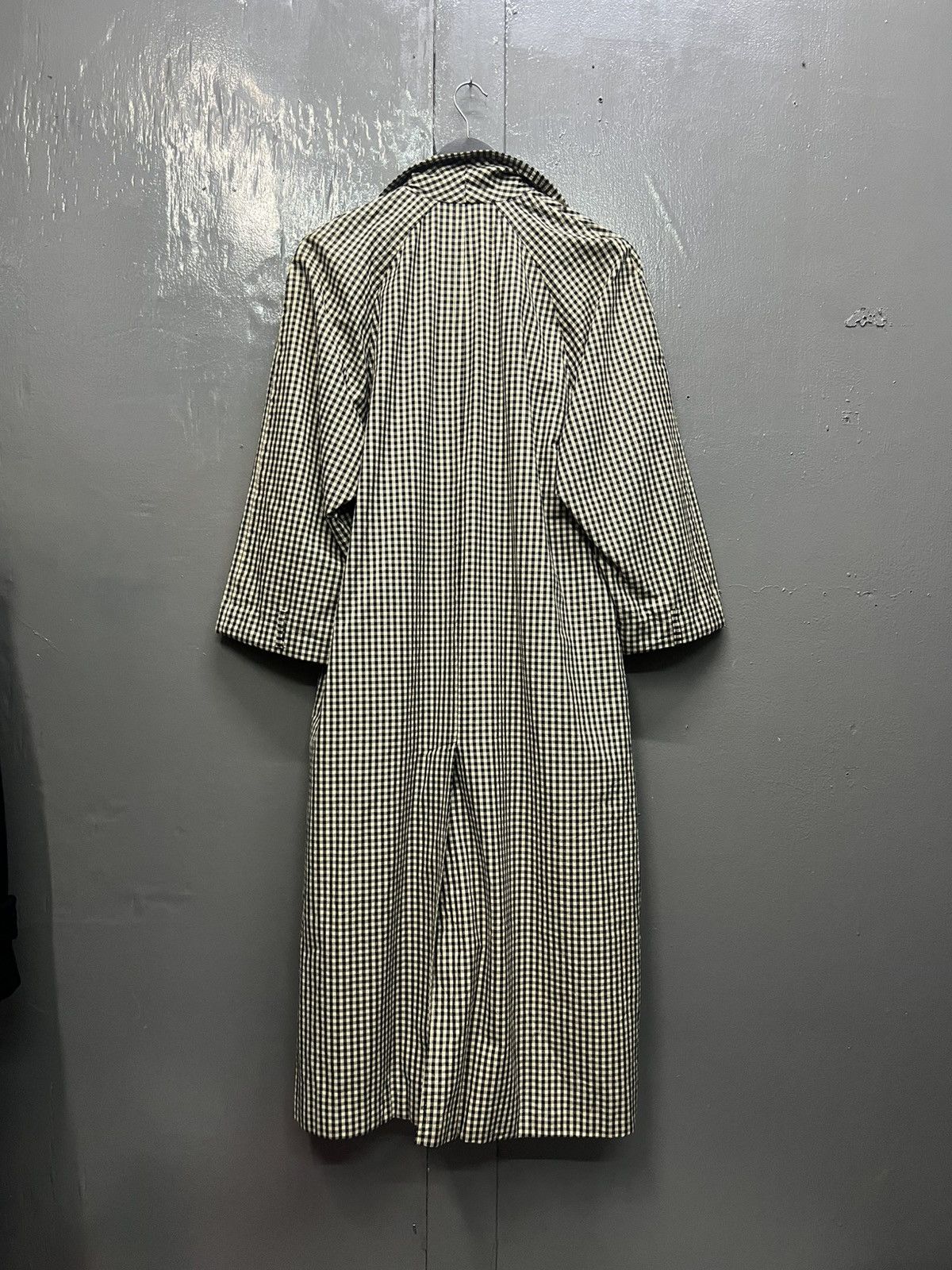 Calvin Klein Calvin Klein Plaid Long Coat Size S / US 4 / IT 40 - 4 Thumbnail