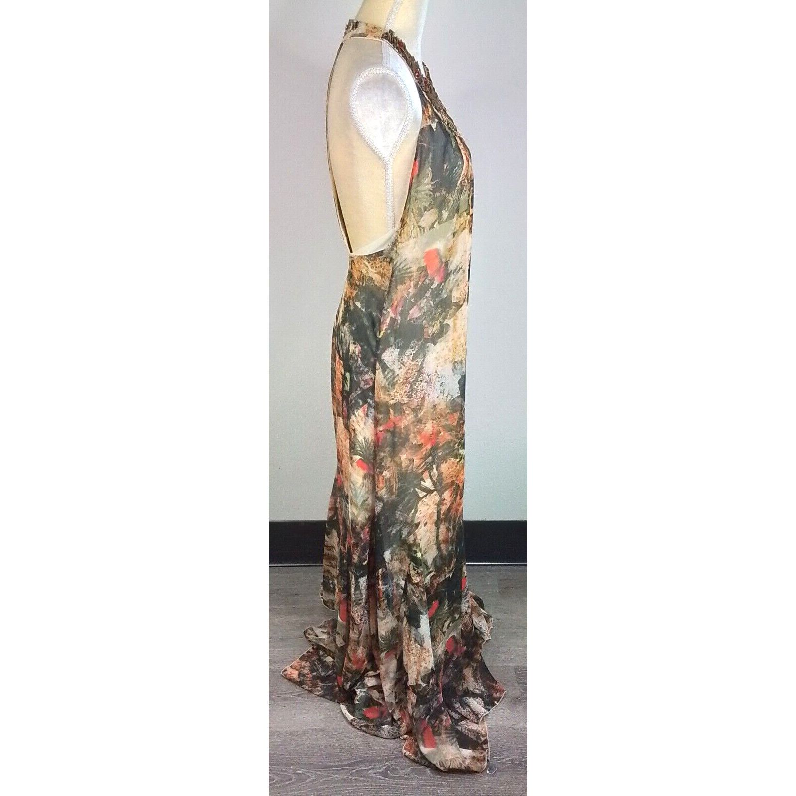 Alice + Olivia Alice + Olivia Dress Women's S Shona Jungle Print Maxi Dress Size S / US 4 / IT 40 - 3 Thumbnail