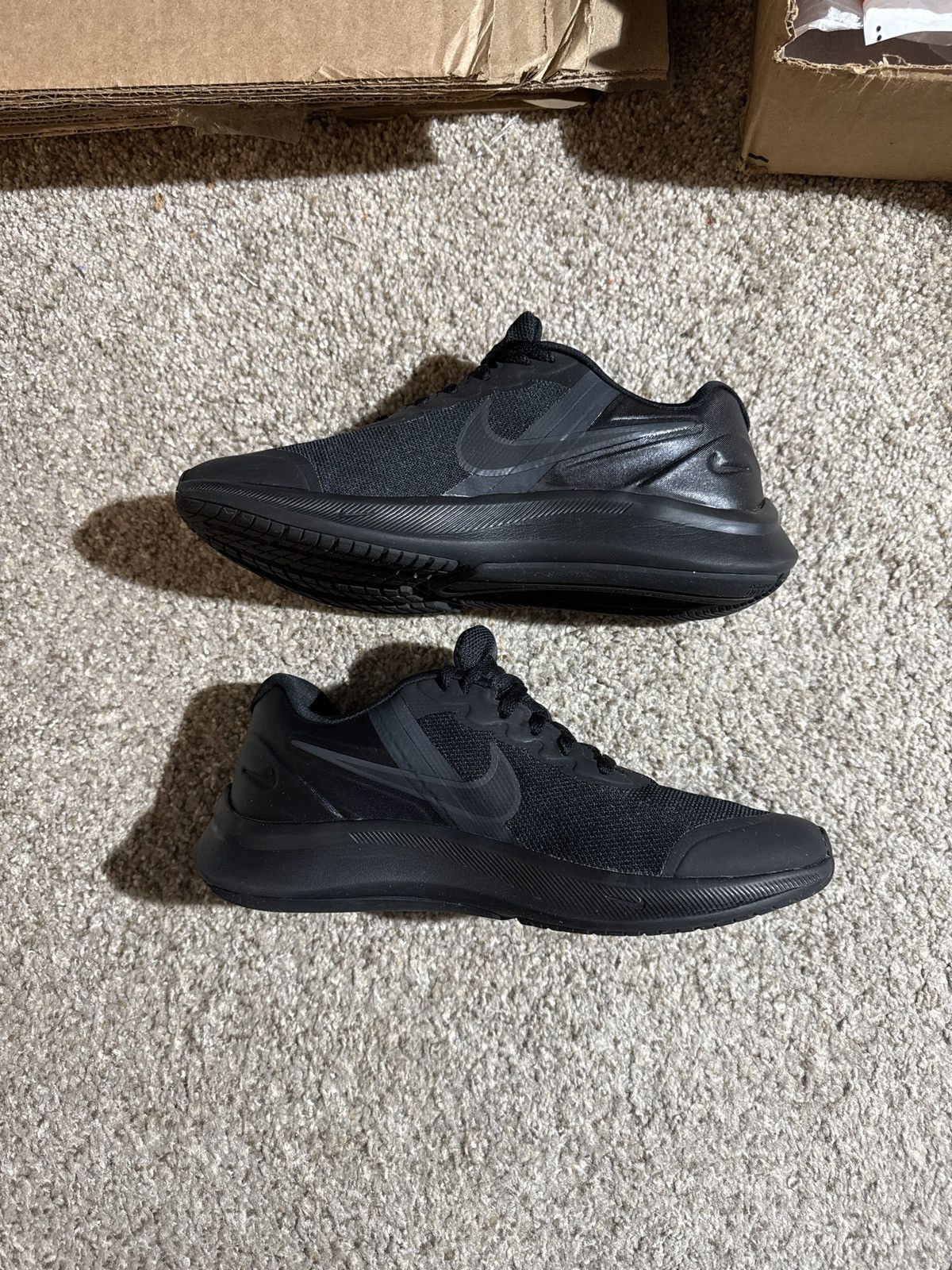Nike Nike Star Runner 3 Black Dark Smoke Grey Size US 5.5 / IT 35.5 - 2 Thumbnail