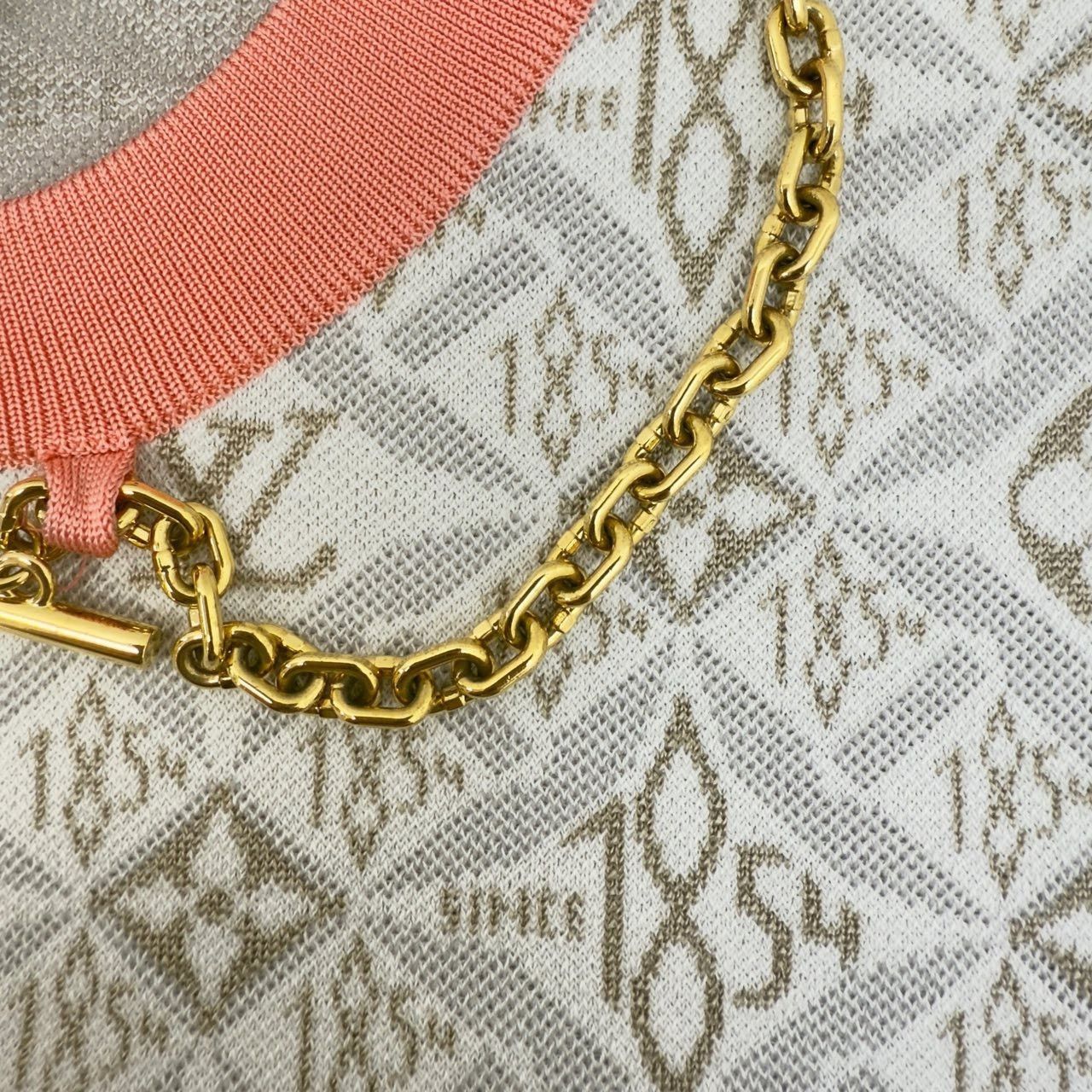 Louis Vuitton Louis Vuitton Grey full logo metal chain design mulberry si Size US XS / EU 42 / 0 - 7 Thumbnail
