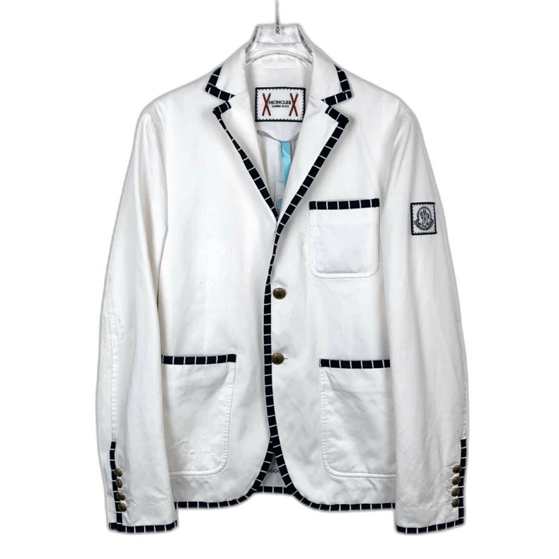 Moncler Moncler white striped trim blazer Size US XS / EU 42 / 0 - 1 Thumbnail