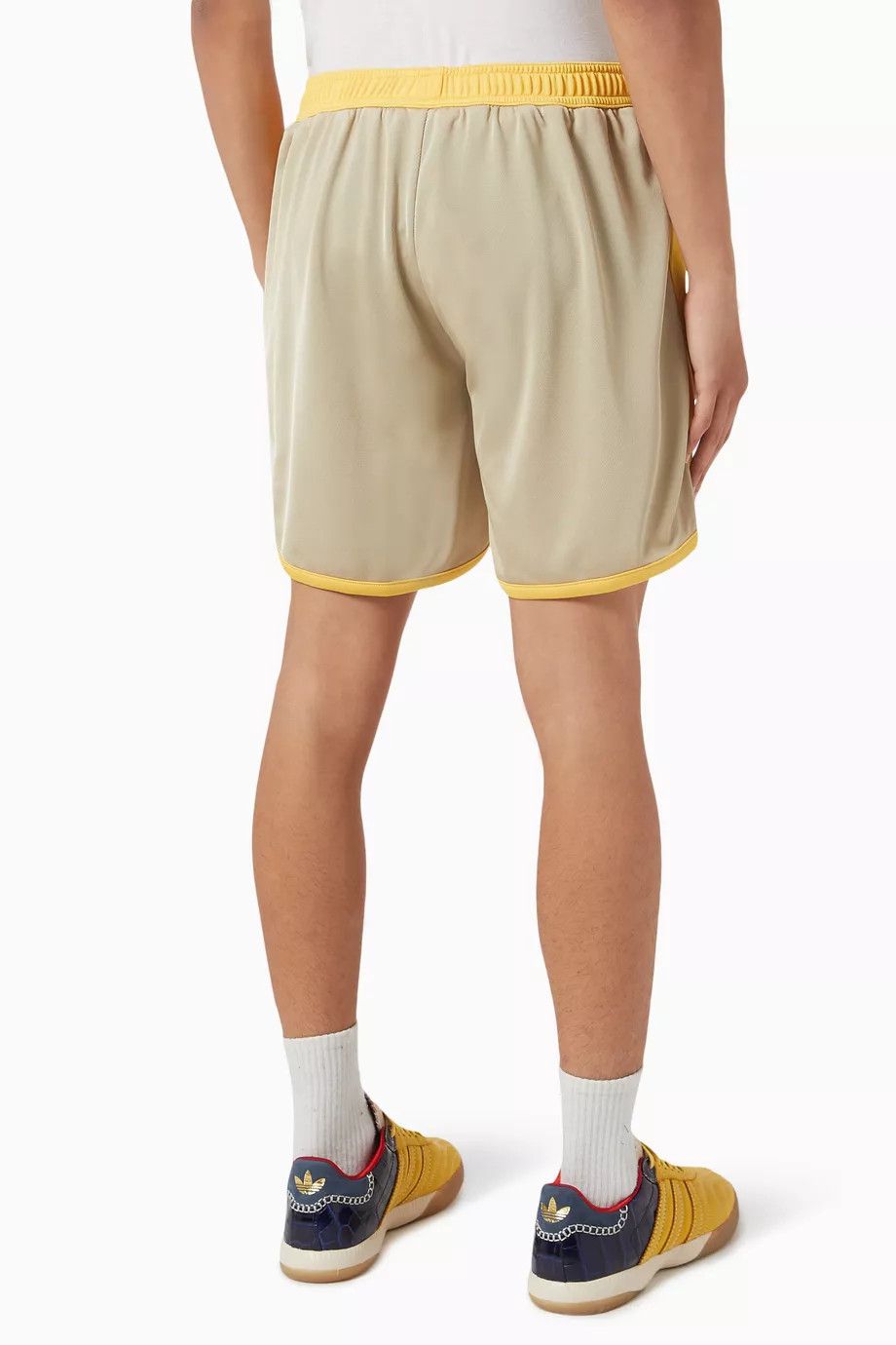 Wales Bonner o1mle0825 Home Jersey Shorts in Neutrals/Yellow Size US 28 / EU 44 - 4 Thumbnail