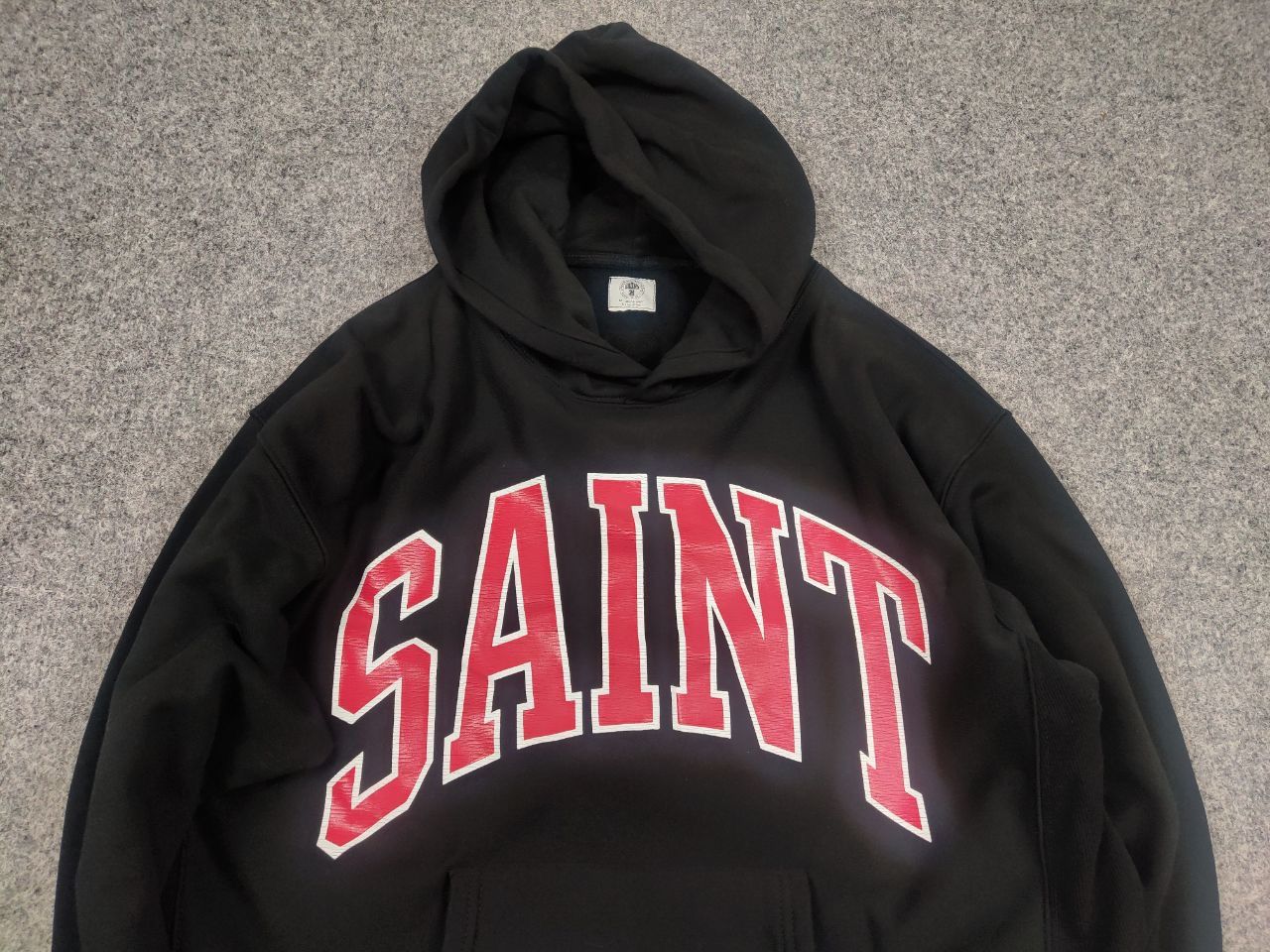 Saint Michael Saint Michael Japan Made Arch Logo Black Oversized Hoodie Size US M / EU 48-50 / 2 - 4 Thumbnail