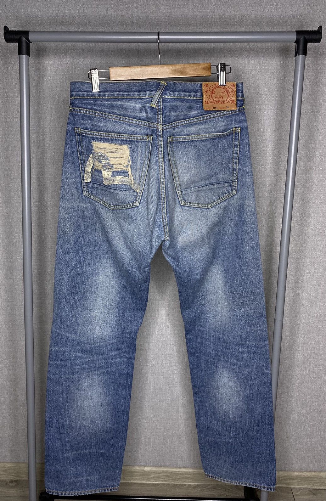 Evisu × Japanese Brand × Vintage Evisu Vintage Seagull Selvage Jeans 90s Size 31 Blue Size US 31 - 1 Thumbnail