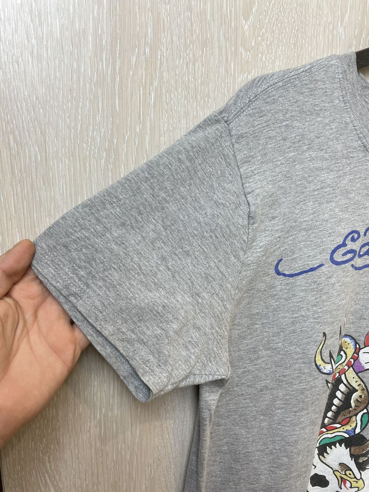 Christian Audigier × Ed Hardy × Vintage Vintage Ed Hardy Skull Logo T-shirt Size US L / EU 52-54 / 3 - 3 Thumbnail