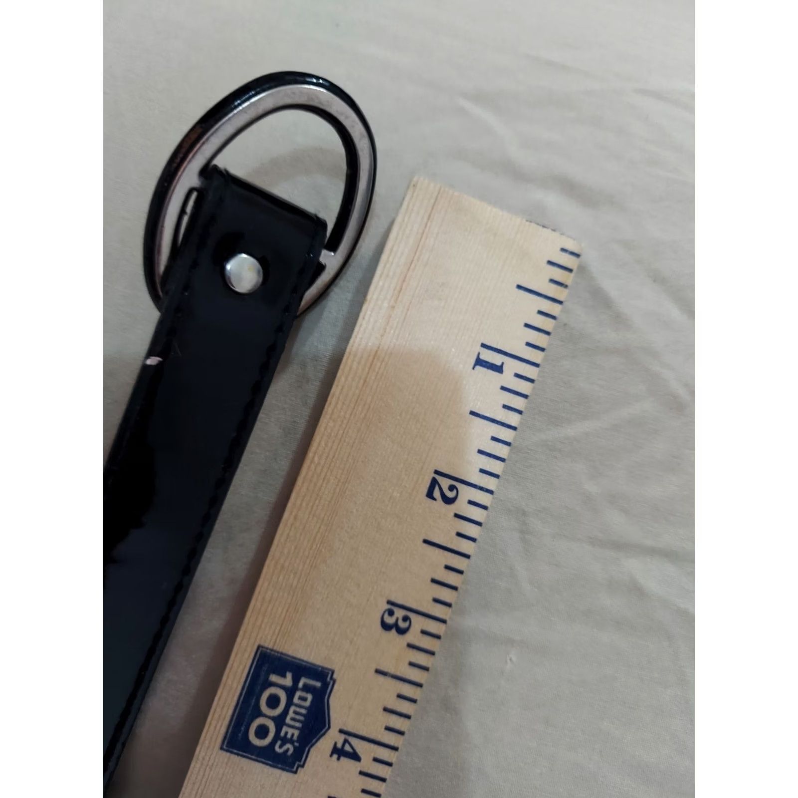 Vintage Womens Leather Belt Black Belt One Size Women Leather Black Size ONE SIZE - 4 Thumbnail