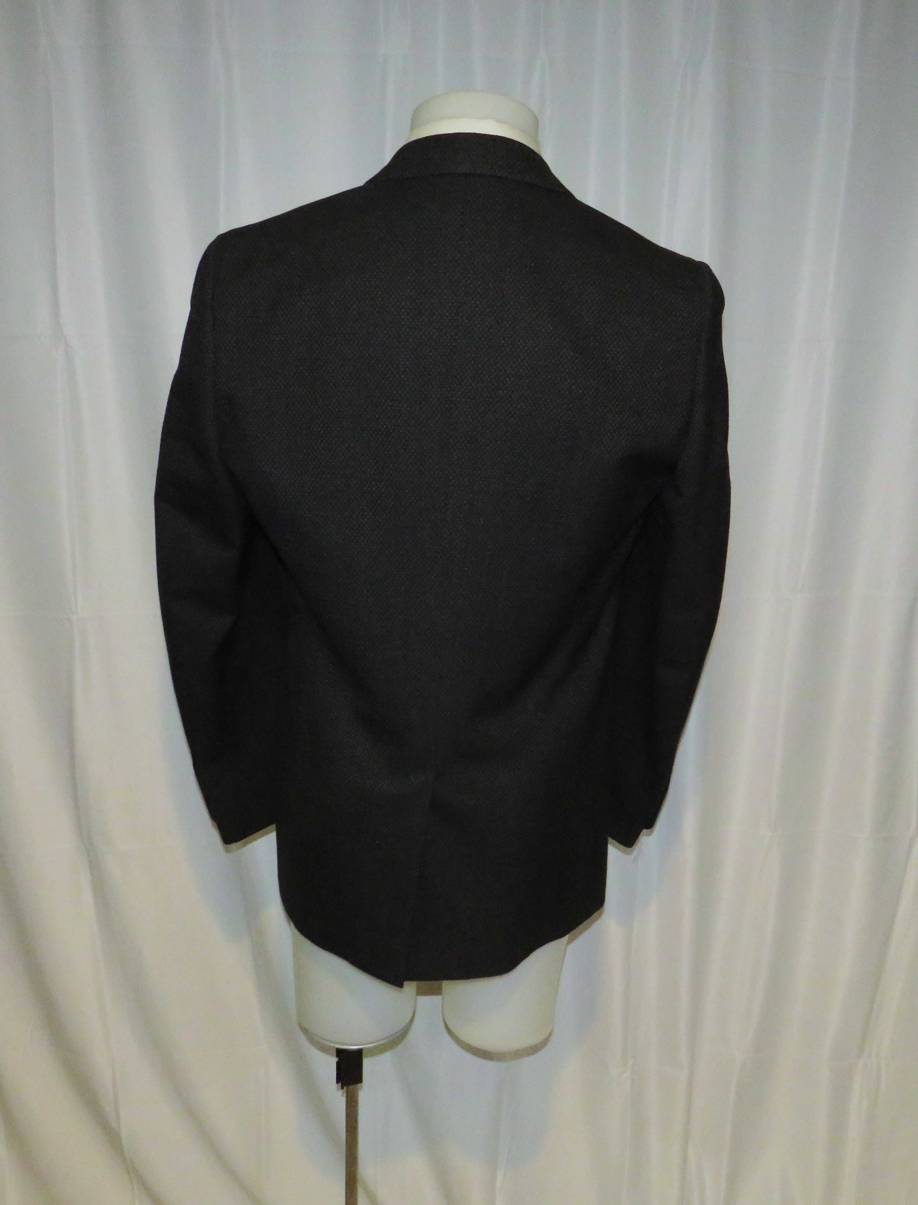 Ermenegildo Zegna Couture Dark Blue Geometric Two Button Sport Coat 42L NWT Size 42L - 11 Thumbnail