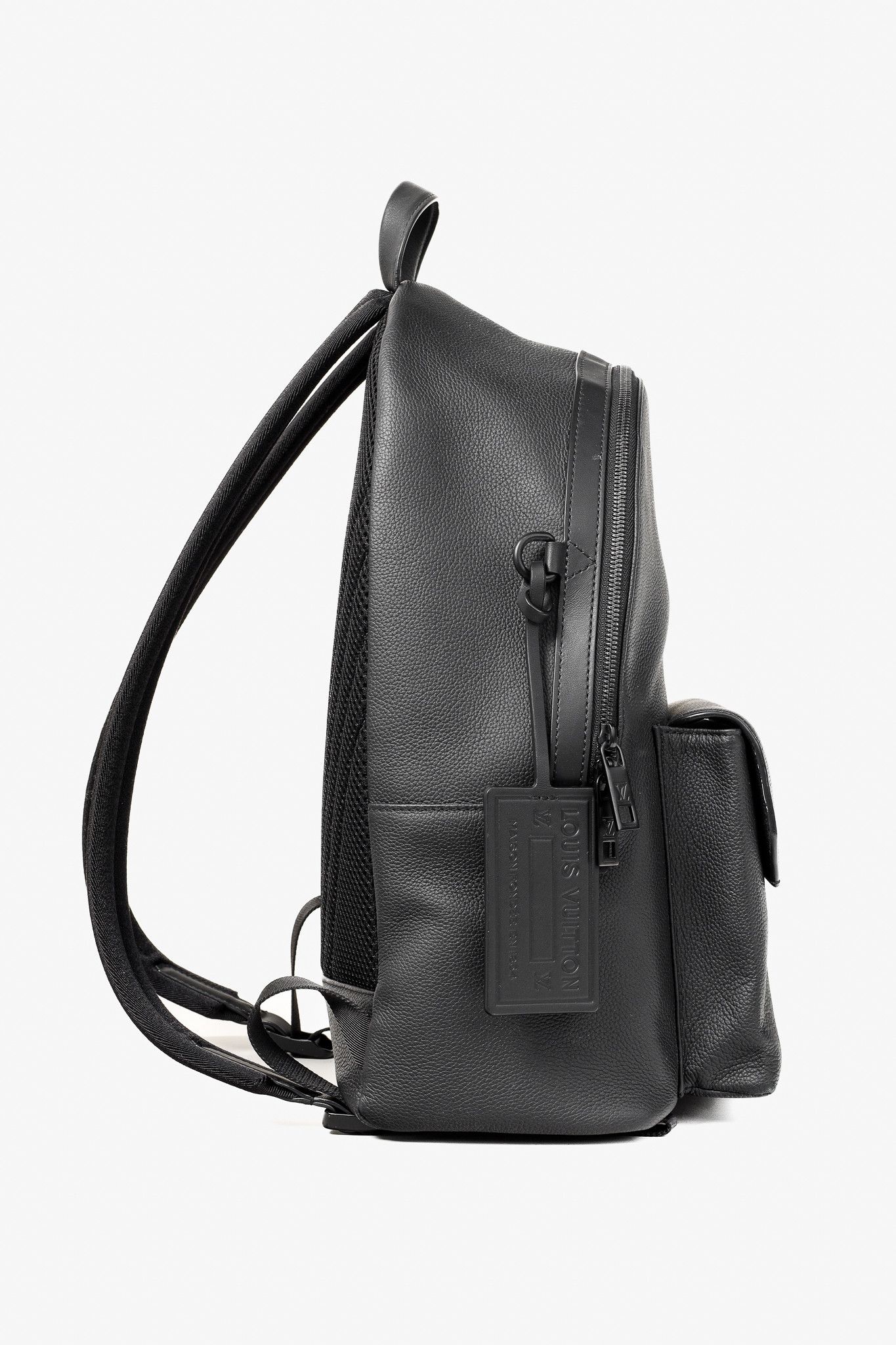 Louis Vuitton Louis Vuitton Takeoff Black Leather LV Monogram Backpack Size ONE SIZE - 3 Thumbnail