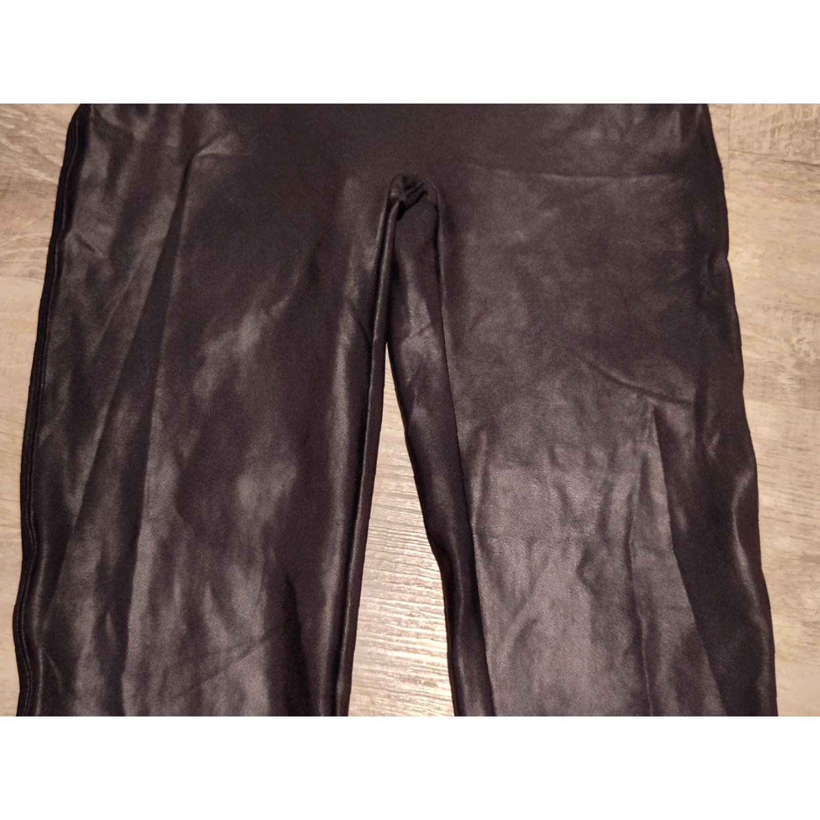 Spanx Spanx Women's Leggings 2XL Faux Leather Black Ankle Slimming Casual Formal Party Size 40" / US 18 - 3 Thumbnail