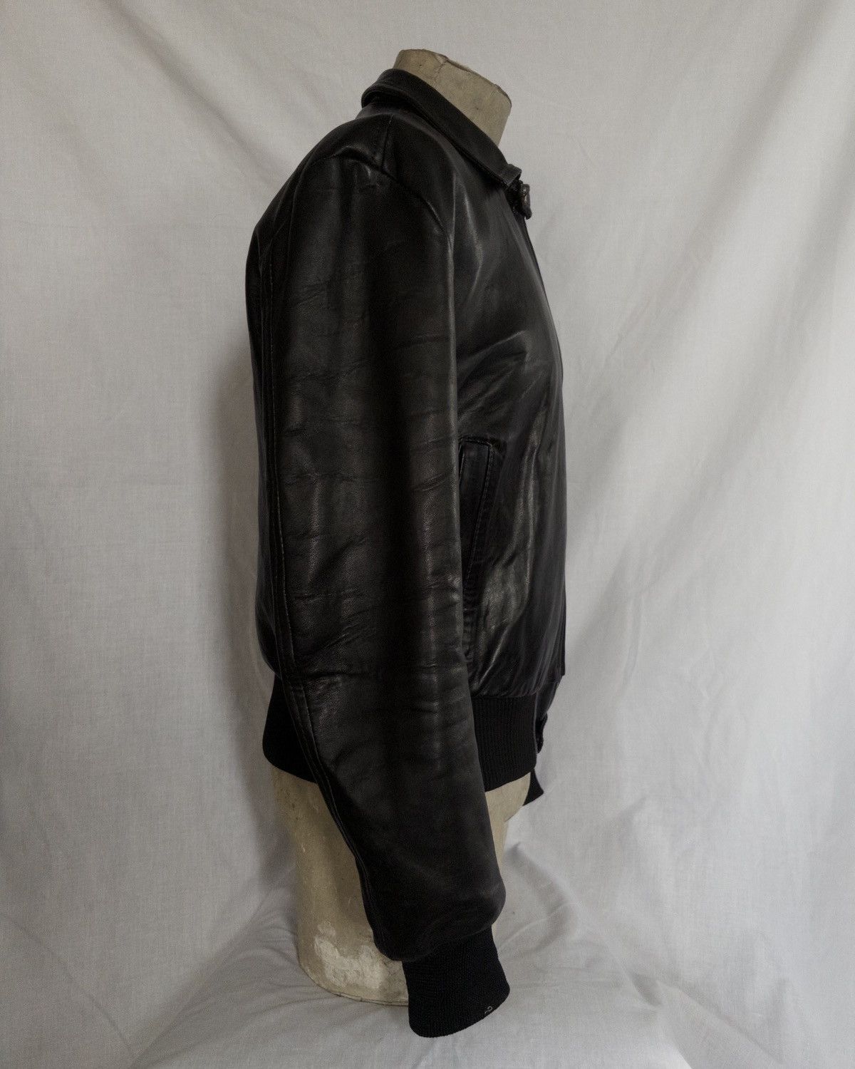 Handmade Veg tan lamb leather jacket+sterling silver cross Size US M / EU 48-50 / 2 - 2 Thumbnail