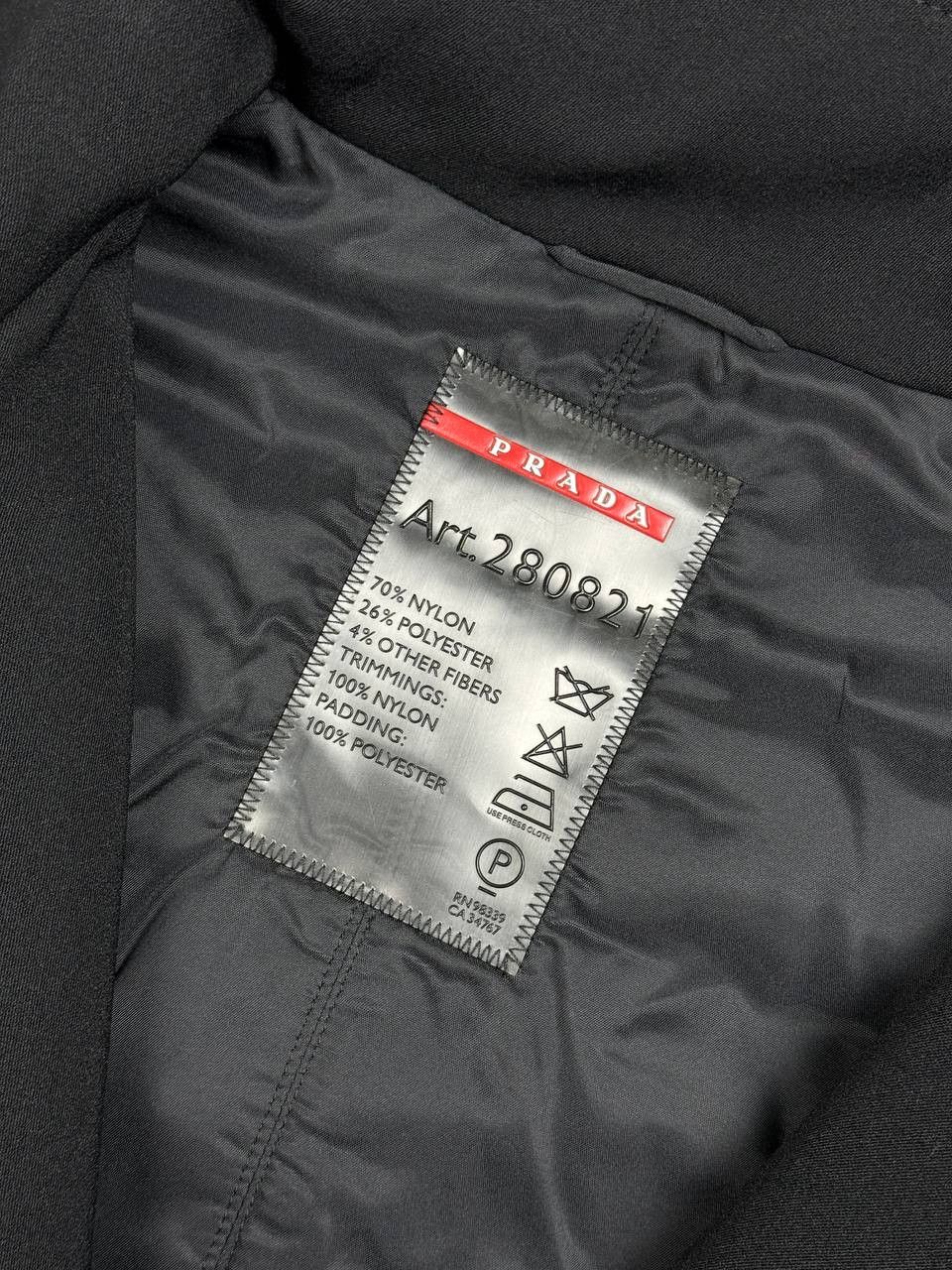Prada Prada Classic Nylon Coat Black Tab Belted Size M / US 6-8 / IT 42-44 - 6 Thumbnail