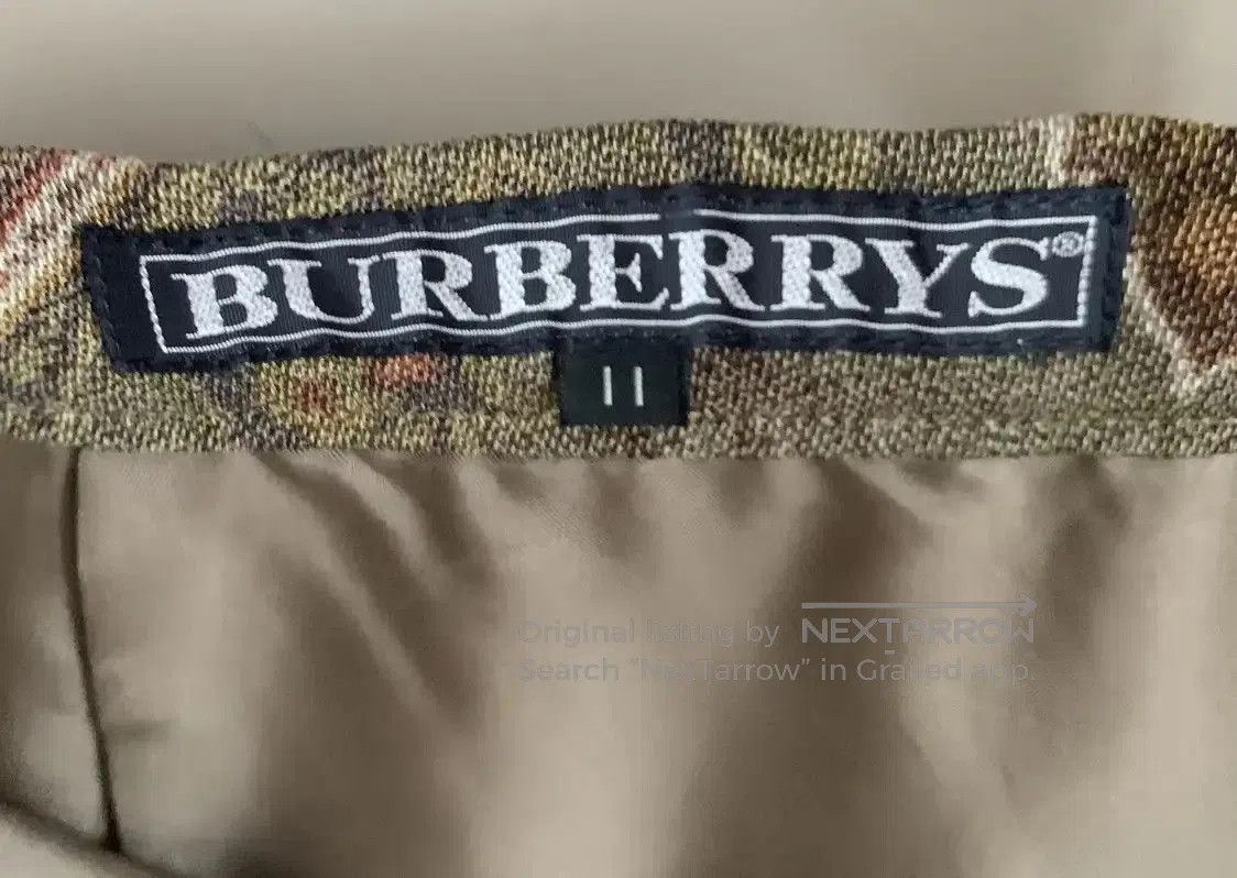 Burberry Burberry Beige Cotton Blend Midi Skirt. Size 23" - 5 Thumbnail