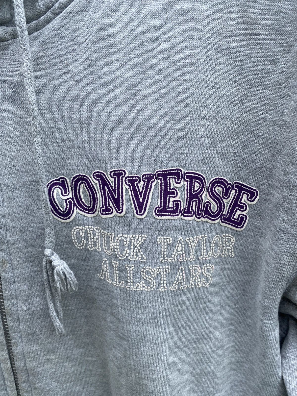 Converse × Vintage Vintage Converse All Star Zipper Hoodie Size US L / EU 52-54 / 3 - 3 Thumbnail