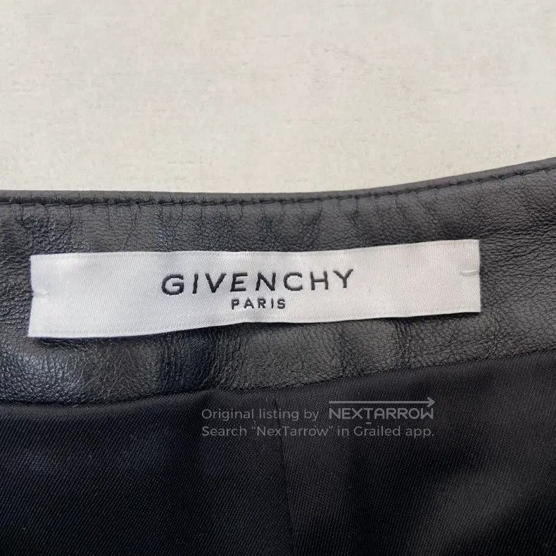 Givenchy Givenchy Black Leather Skirt Size 37" - 5 Thumbnail