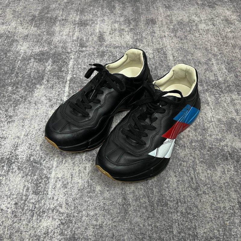 Gucci Rhyton Black Low-Top Dad Sneakers