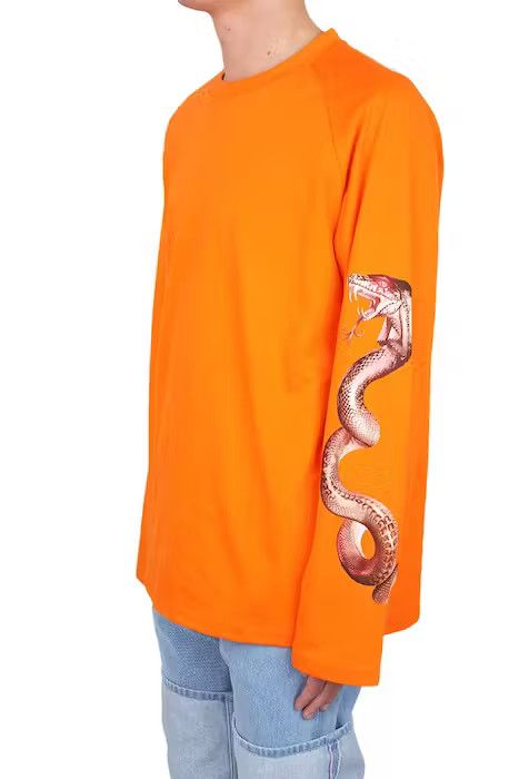 Misbhv MISBHV - Long Sleeve Orange T-Shirt with Snake Print Size US L / EU 52-54 / 3 - 2 Thumbnail