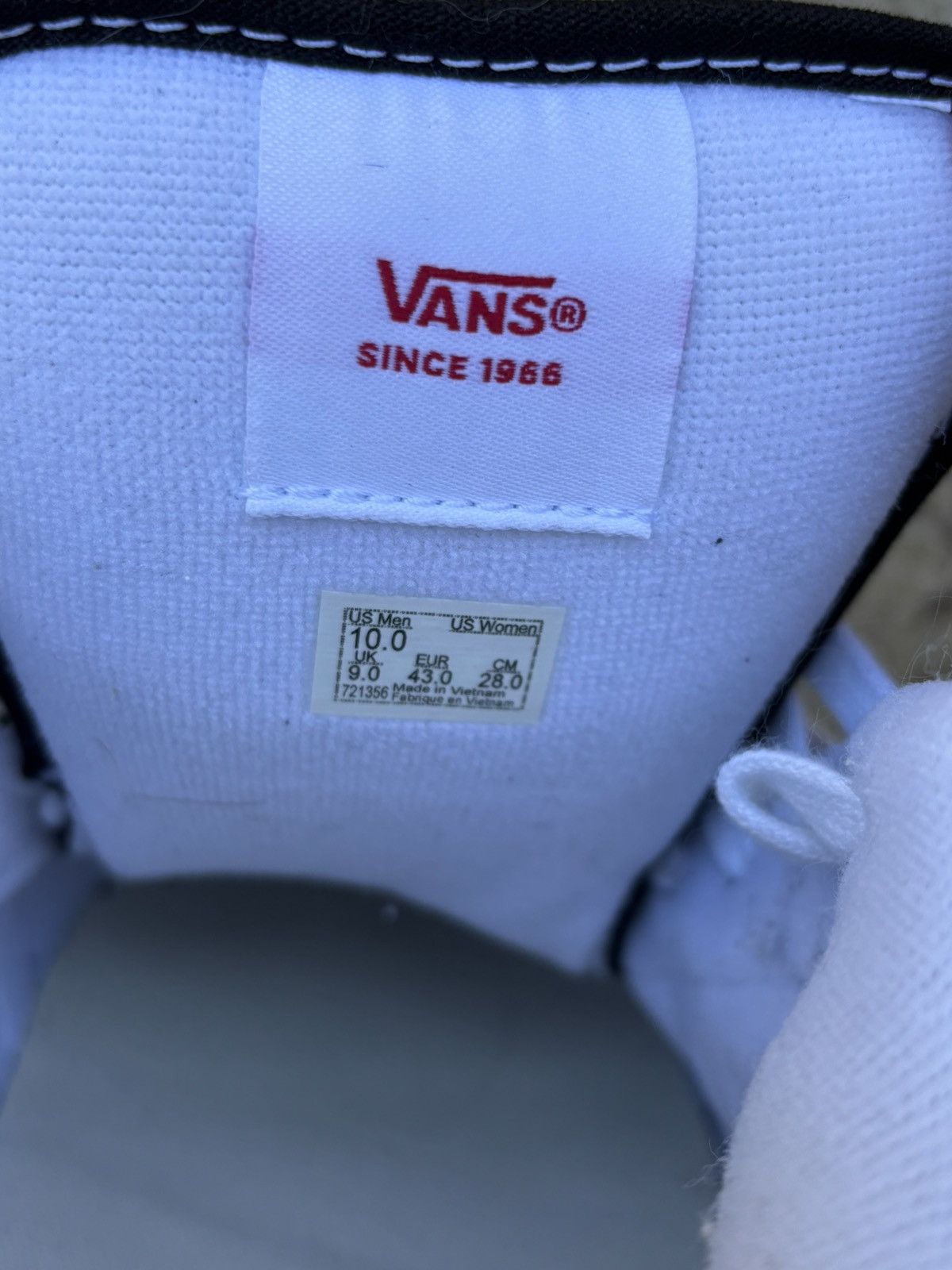 Vans Vans Black/White Size US 10 / EU 43 - 8 Thumbnail