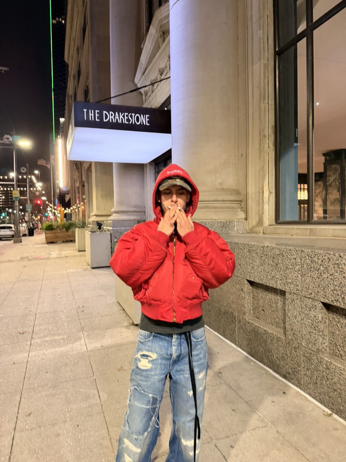 Vetements Vetements Red Cropped Bomber Jacket Size US S / EU 44-46 / 1 - 10 Thumbnail