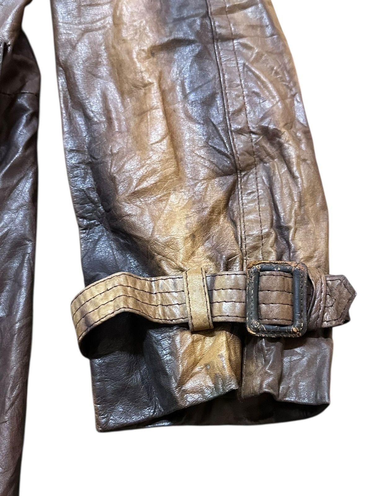 4GSELLER Vintage Japanese Brand Leather German Style trenchcoat Size XL / US 12-14 / IT 48-50 - 5 Thumbnail