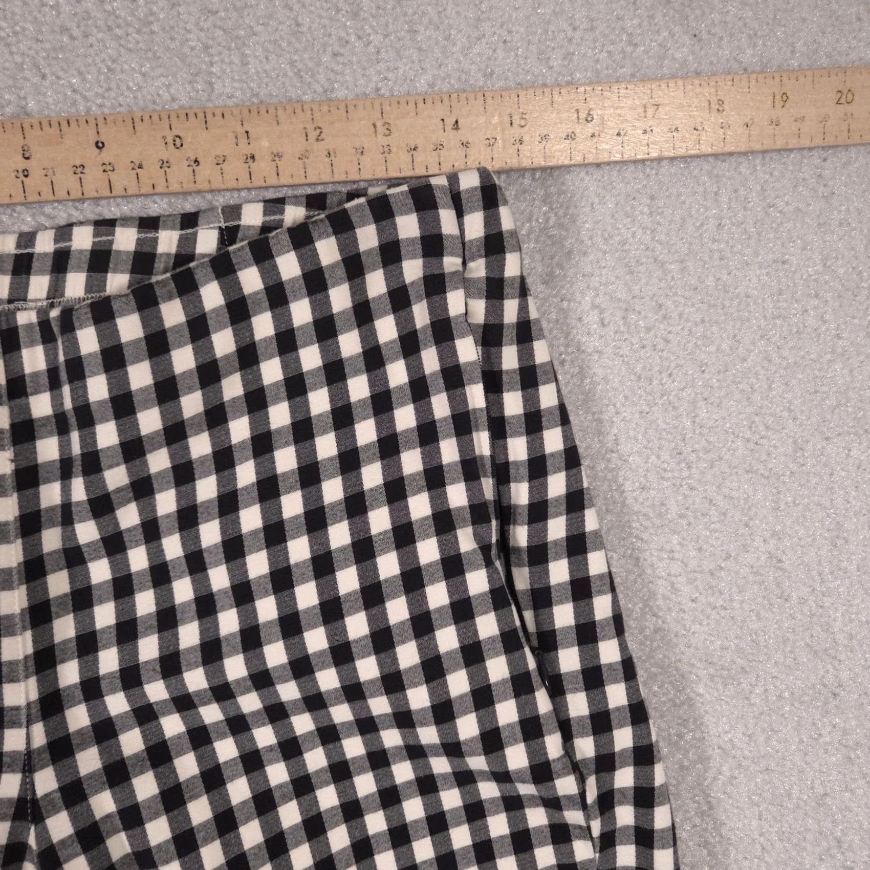 J. Jill J. Jill Essential Cotton Stretch Pants Womens 6 Black Beige Gingham Slim Ankle Dress Pants Zip Zipper 30in 26in Size 28" / US 6 / IT 42 - 5 Thumbnail